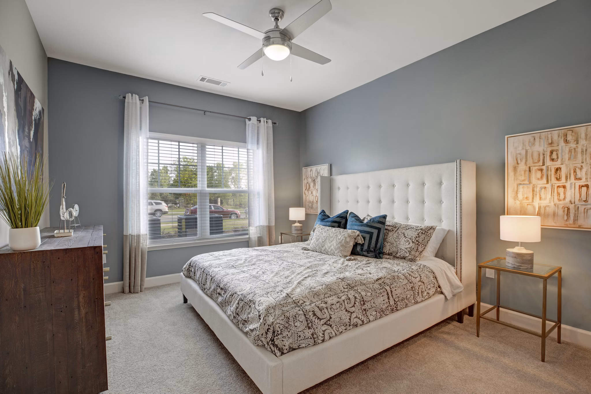 Bedroom at Ascent at Mallard Creek Apartments