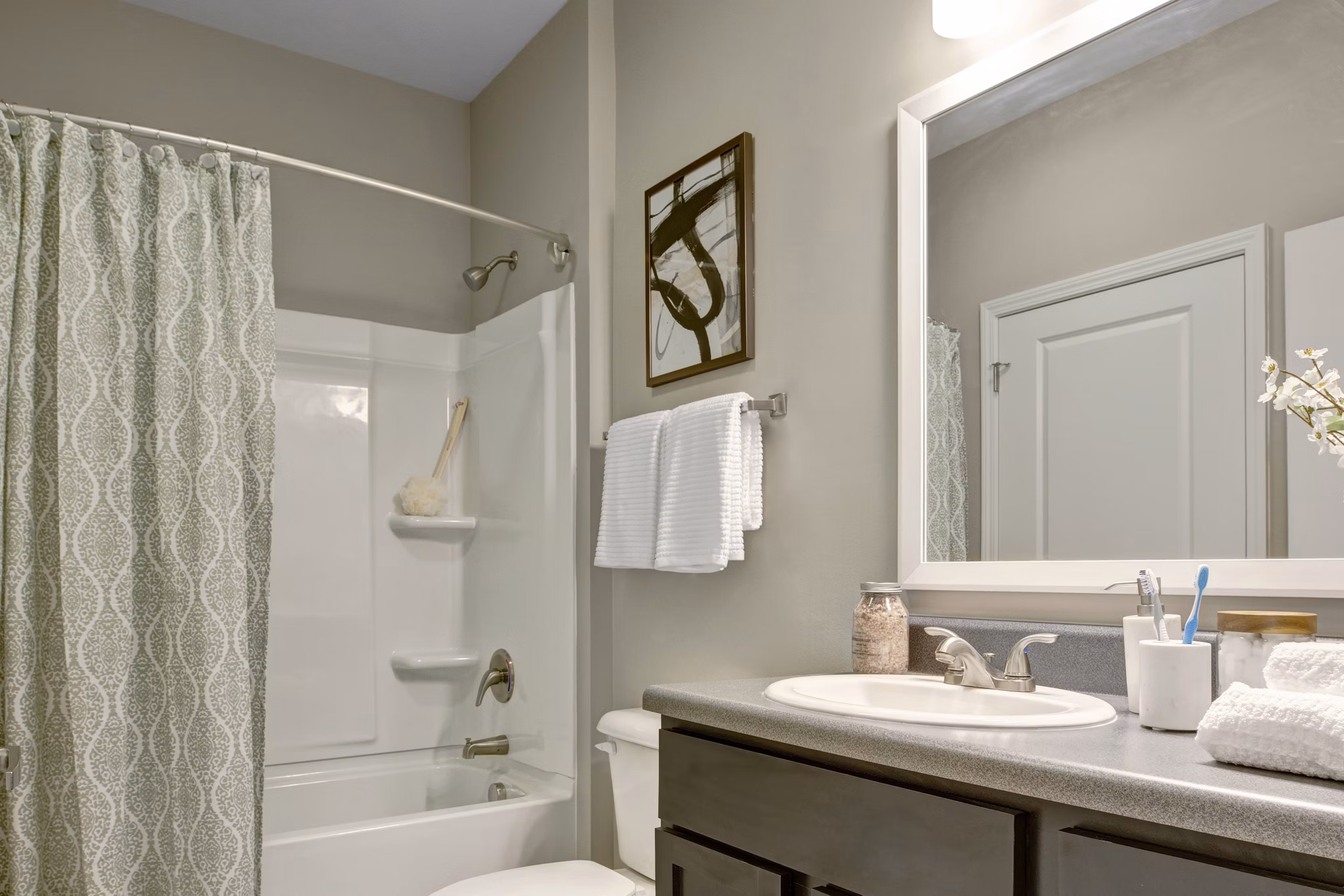 Bathroom at Ascent at Mallard Creek Apartments