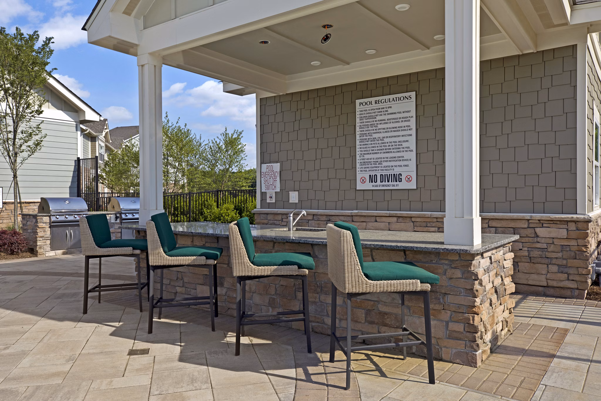 Patio at Ascent at Mallard Creek Apartments