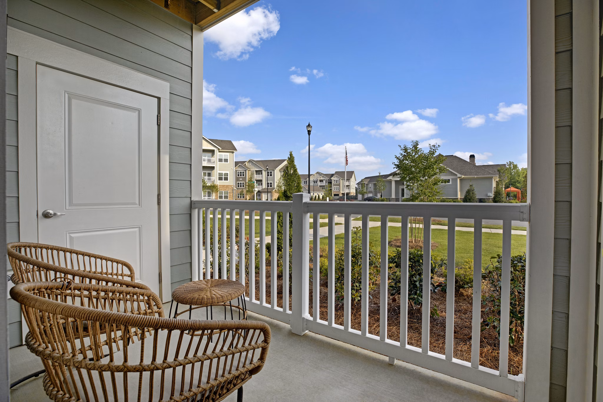 Patio at Ascent at Mallard Creek Apartments