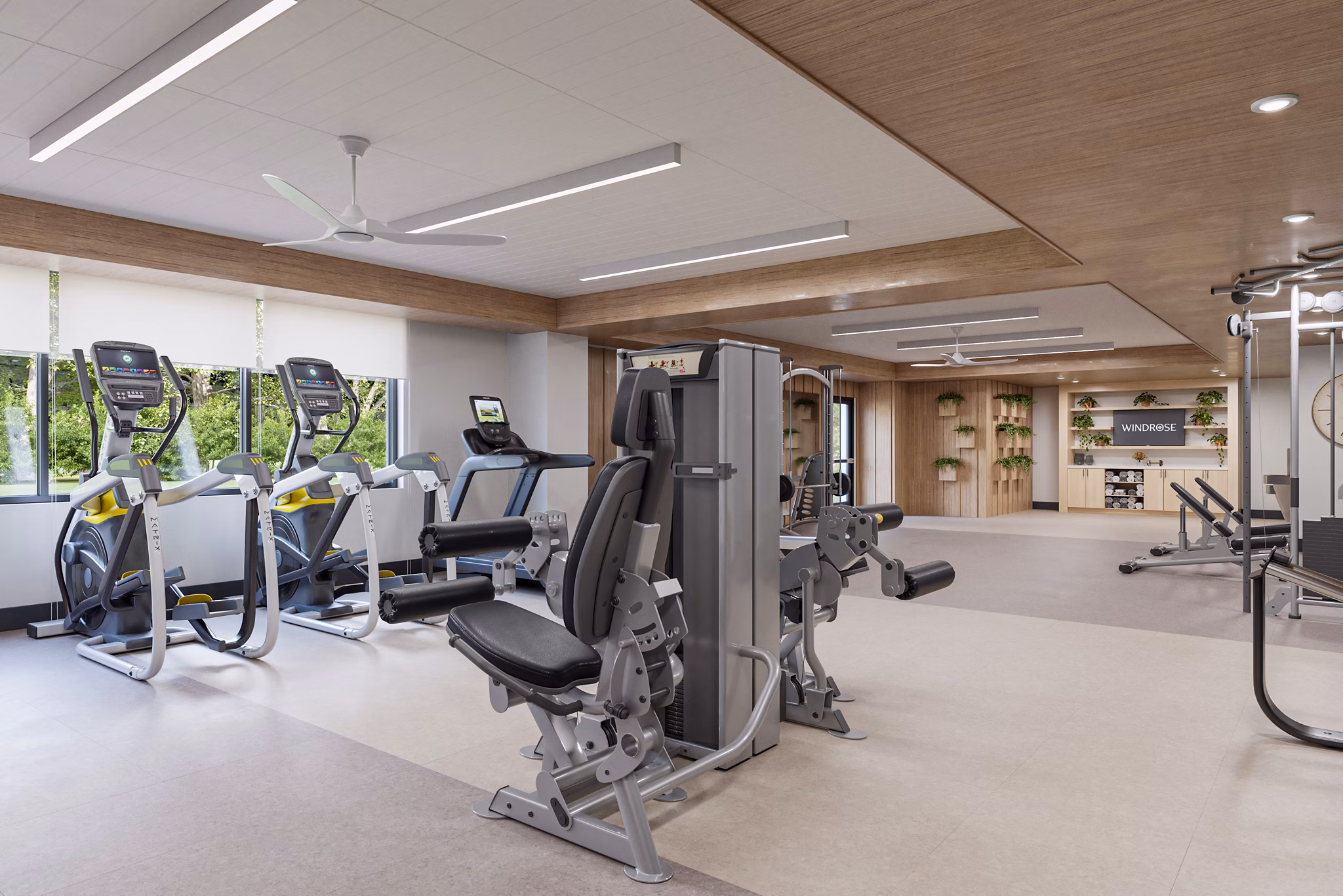 Fitness Center at Windrose Apartments