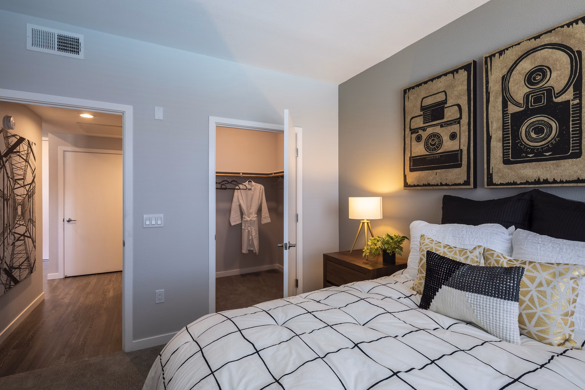 Bedroom at Anton Menlo Apartments