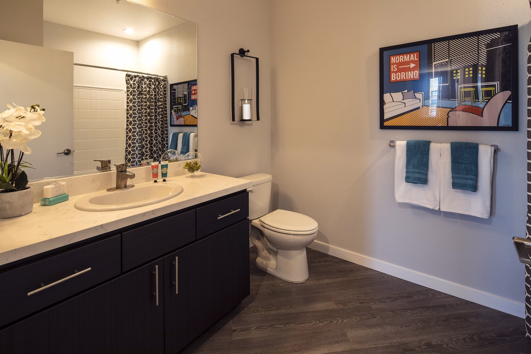 Bathroom at Anton Menlo Apartments