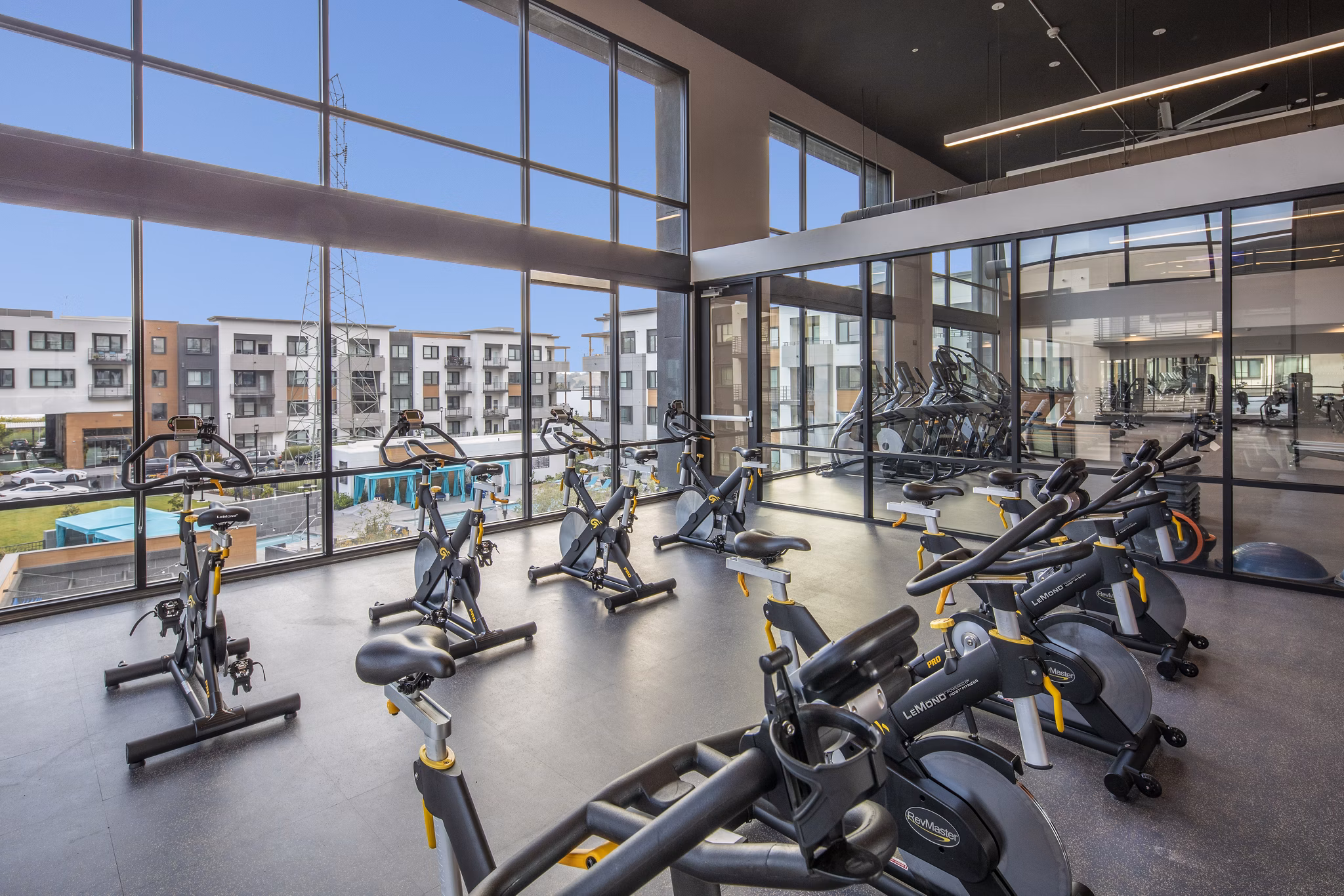 Fitness Center at Anton Menlo Apartments