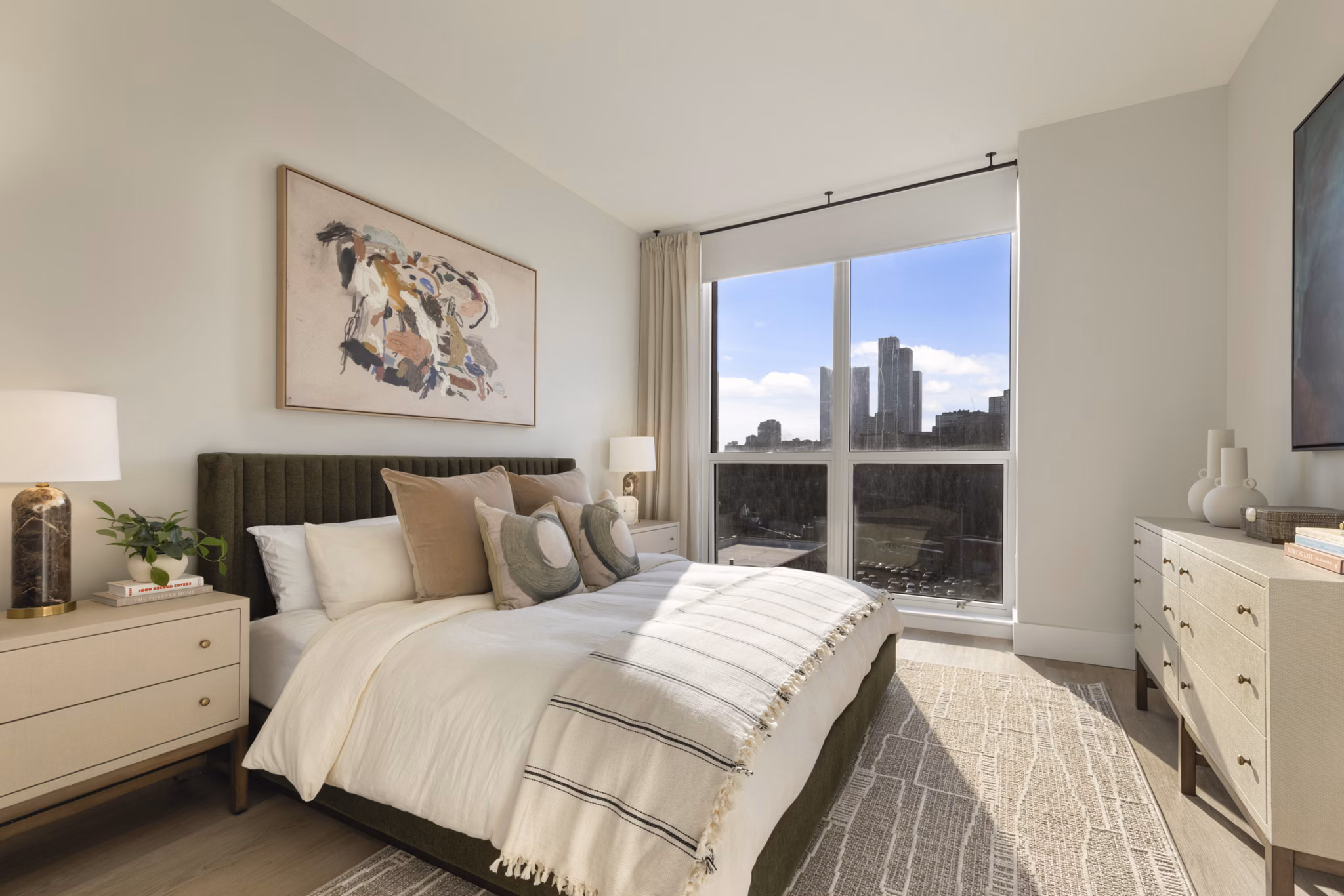 bedroom at Hudson House West Apartments