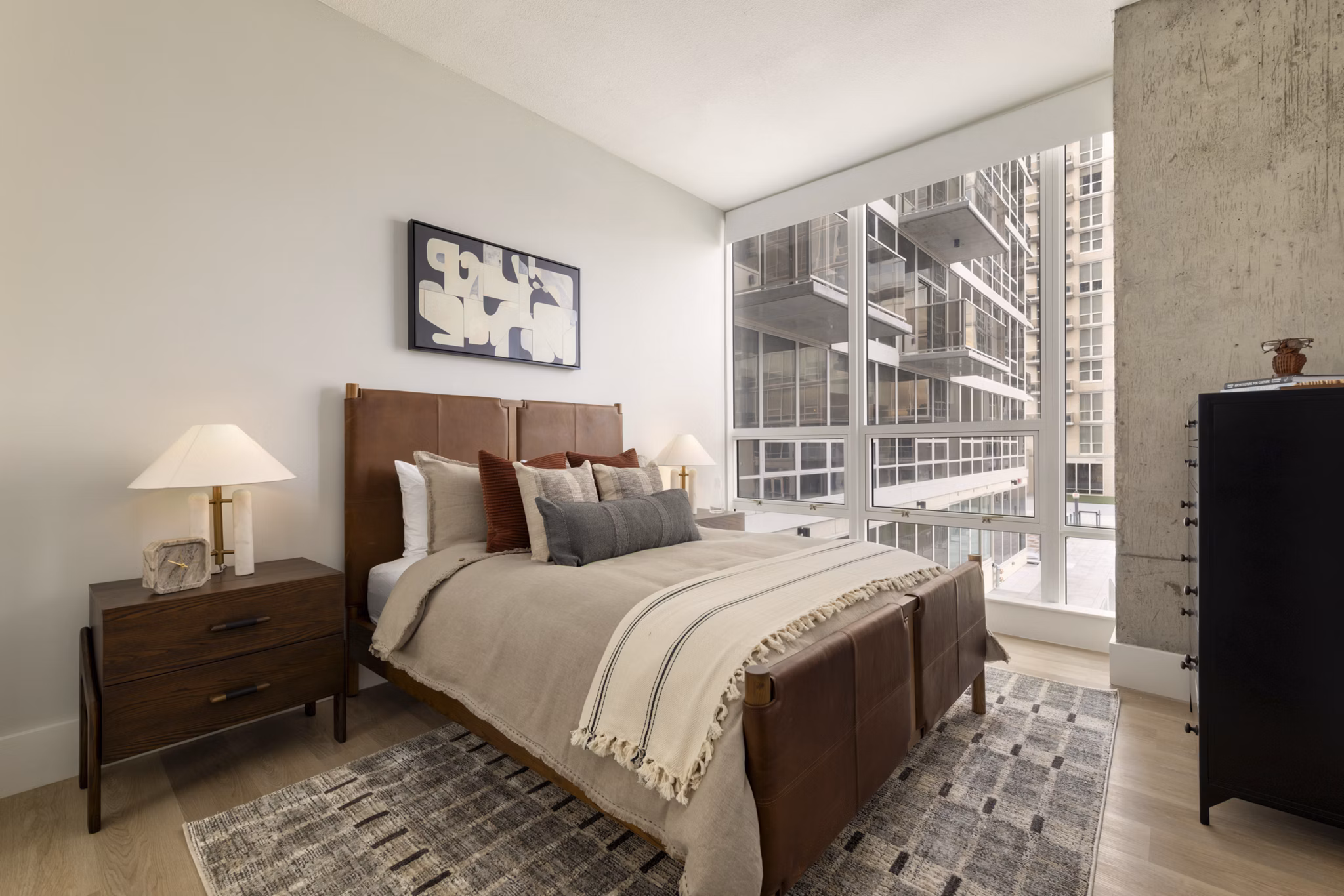 bedroom at Hudson House West Apartments