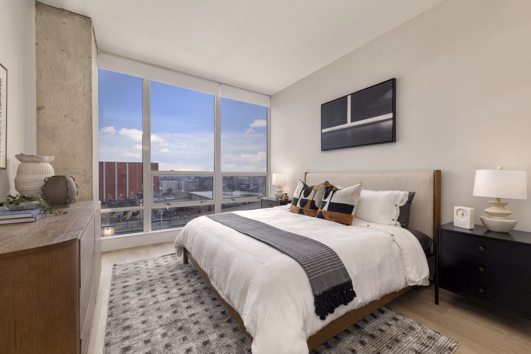 bedroom at Hudson House West Apartments