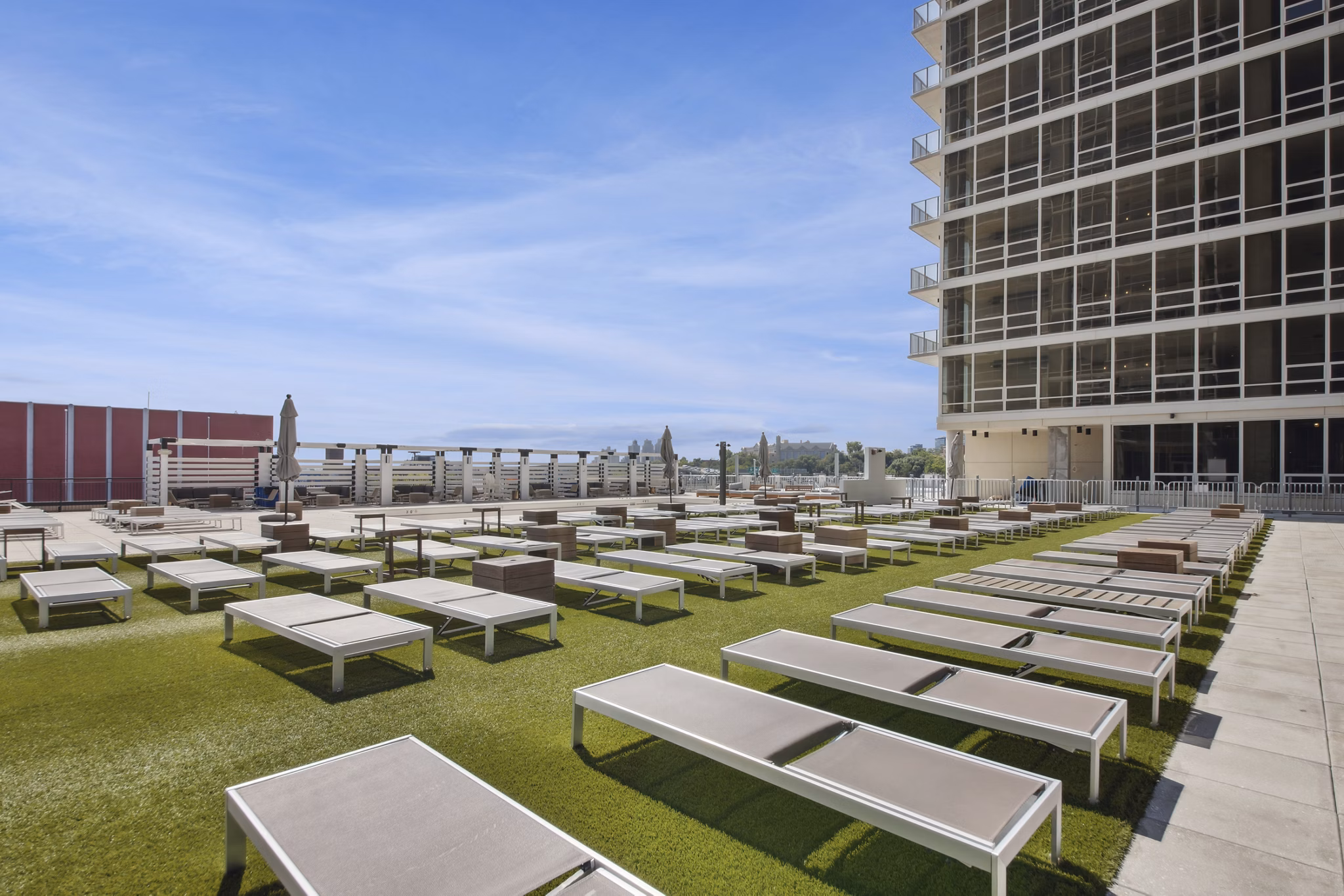 recreational area at Hudson House West Apartments 
