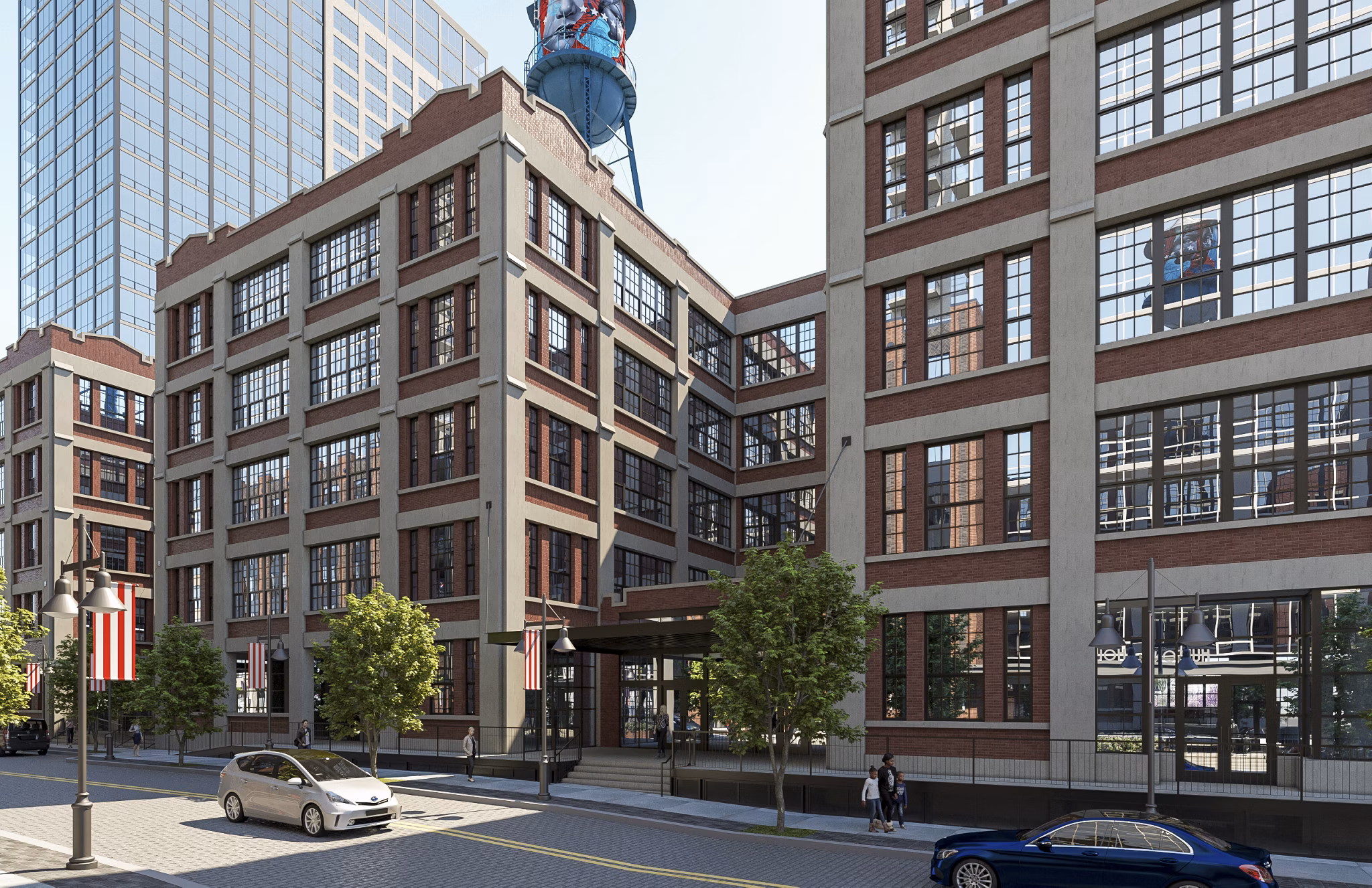 exterior at Radio Lofts Apartments 