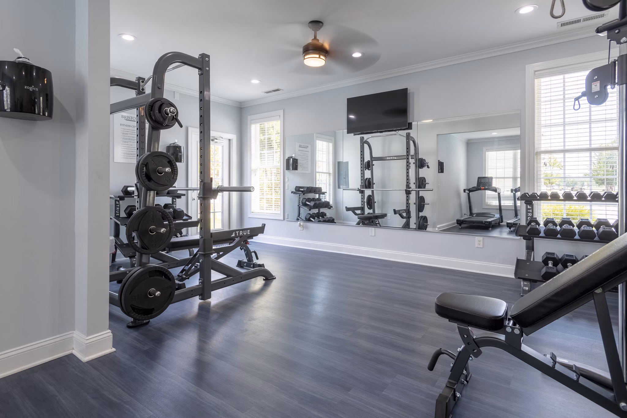 fitness center at Bristol Park Apartments 