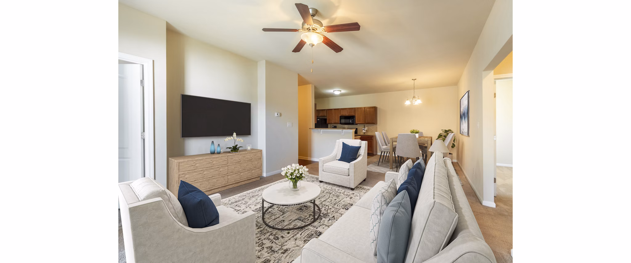 living room at Bristol Park Apartments