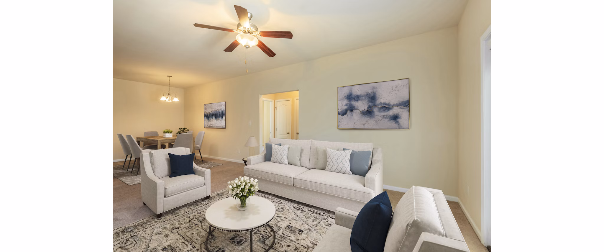 living room at Bristol Park Apartments