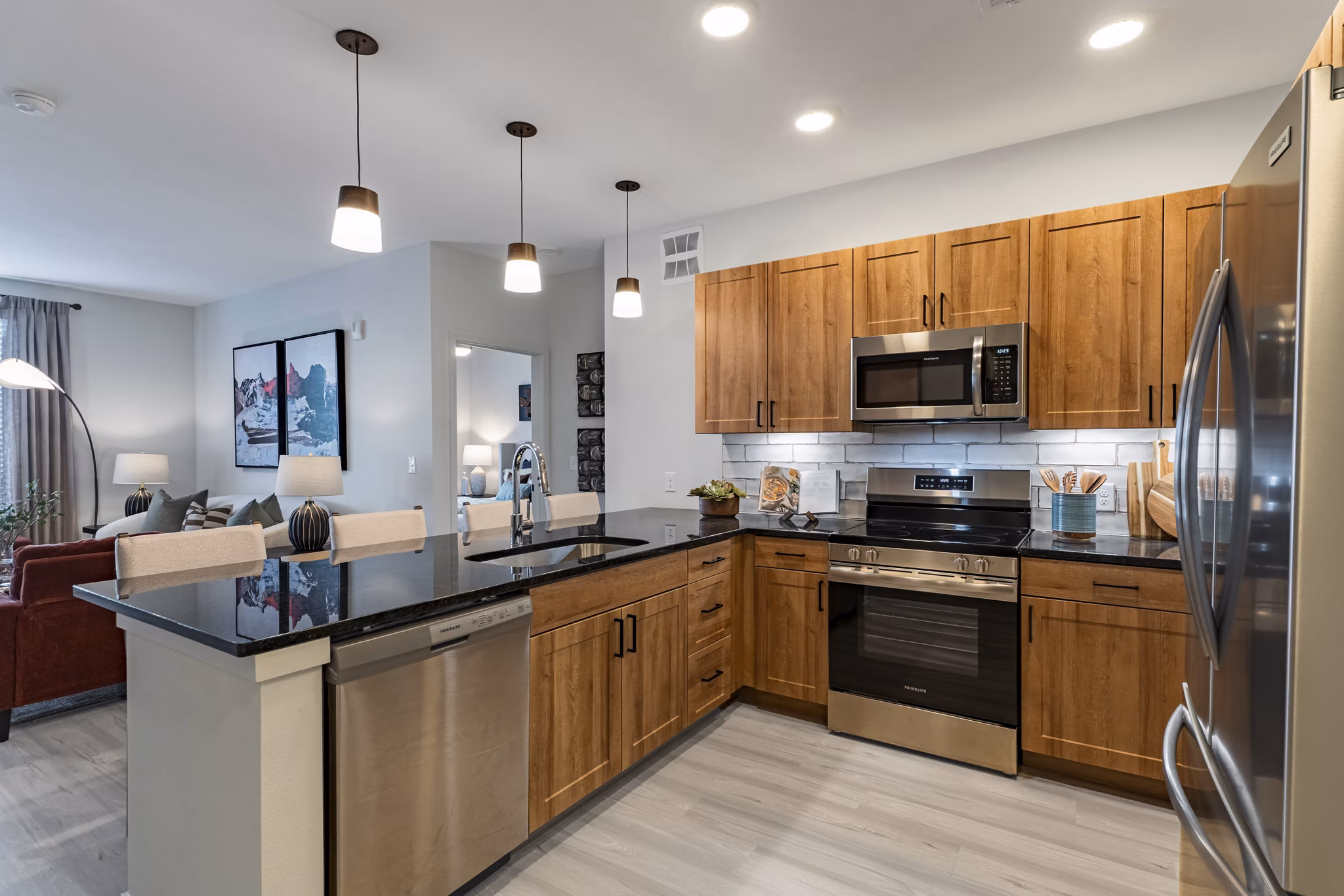 Kitchen at Wadsworth Junction Apartments