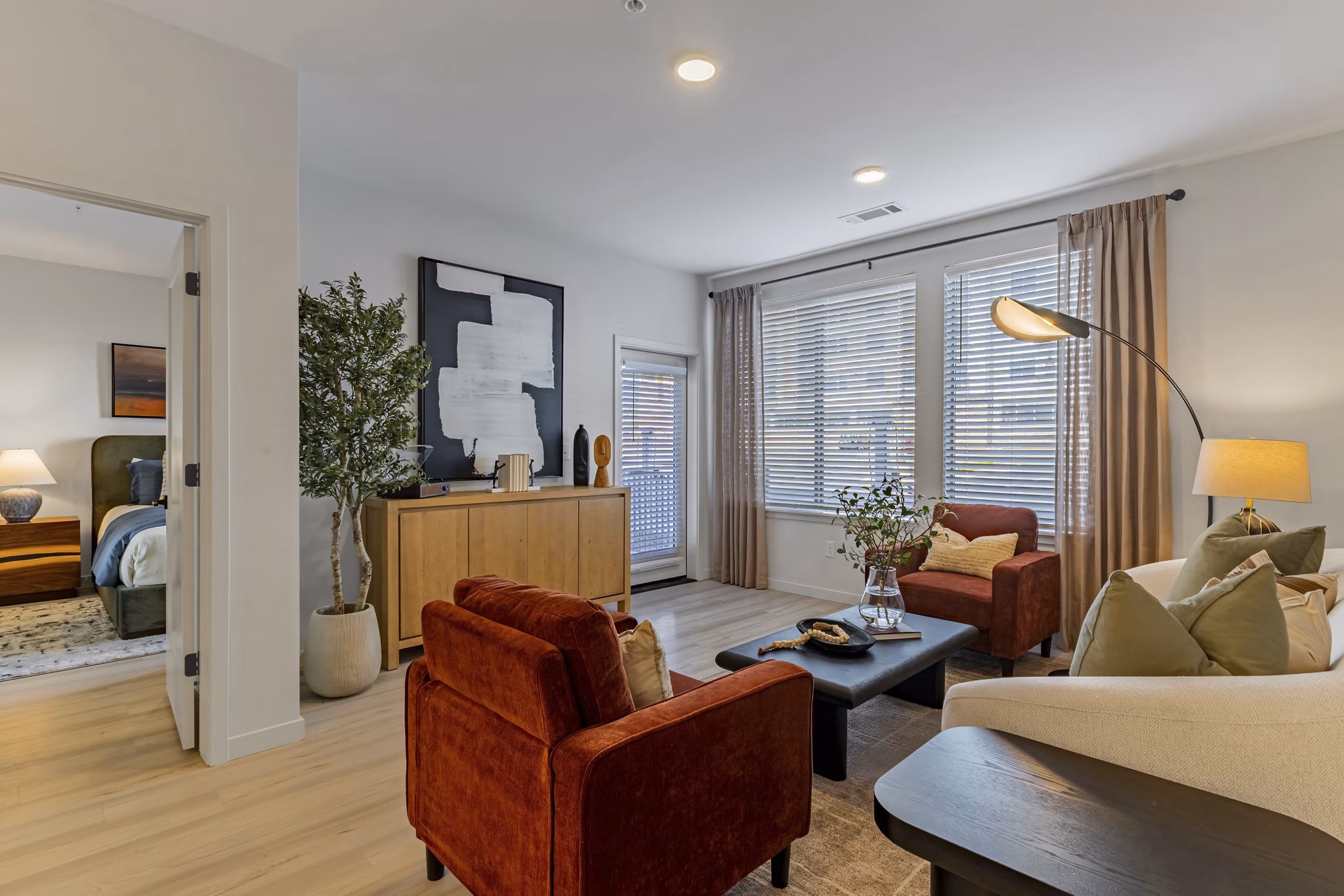 Living Room at Wadsworth Junction Apartments