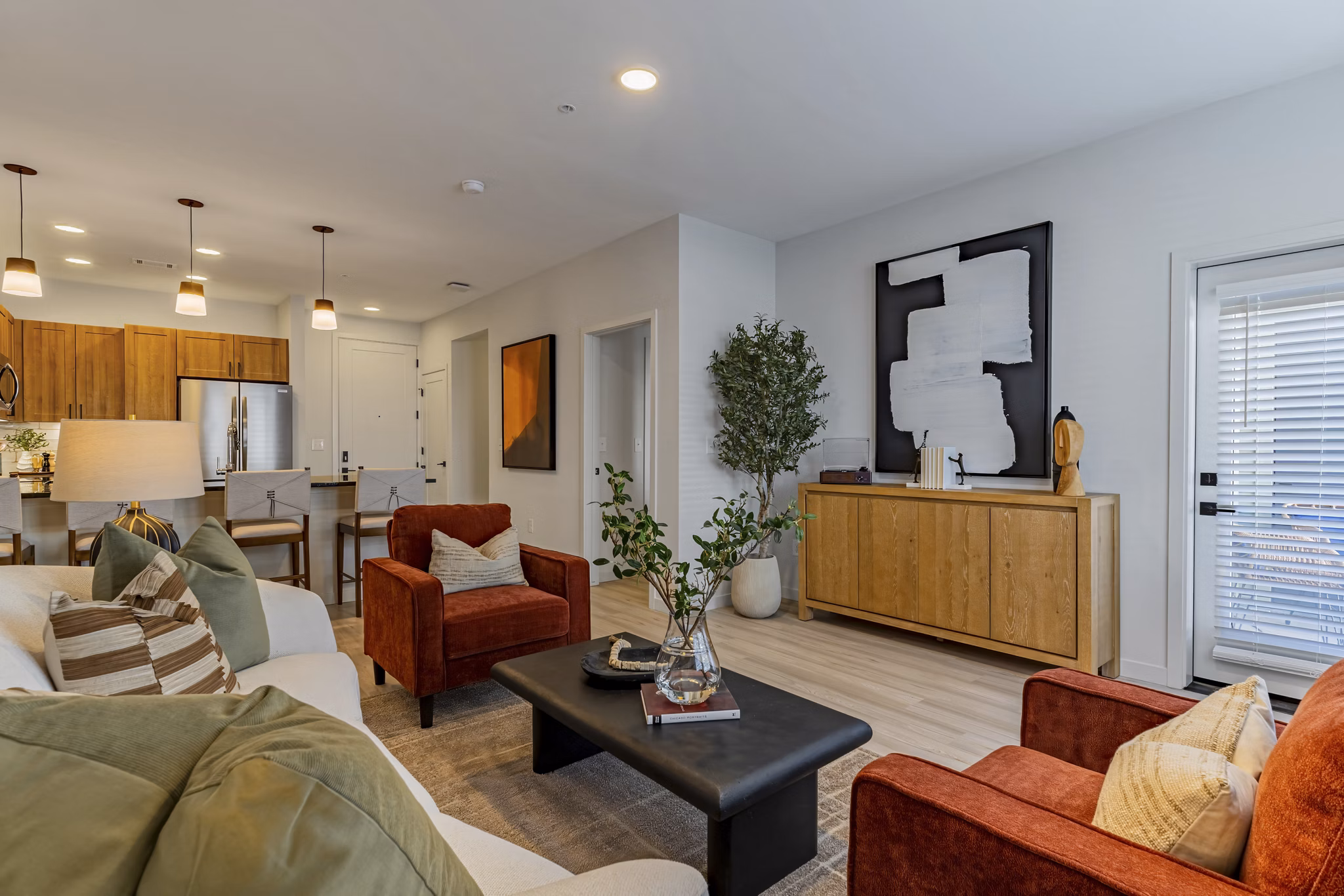 Living Room at Wadsworth Junction Apartments