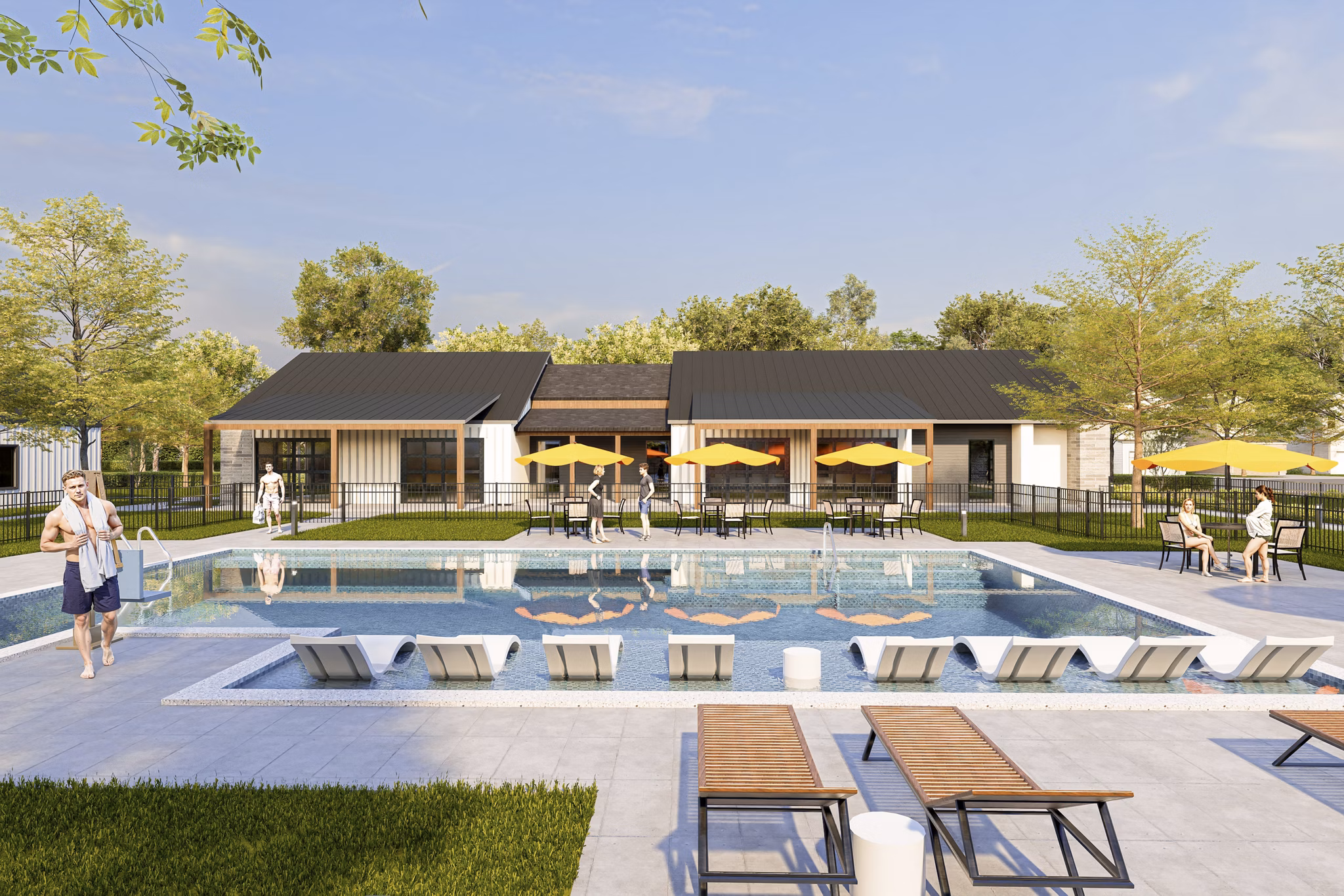 Rendering for Cypress Heights Apartments