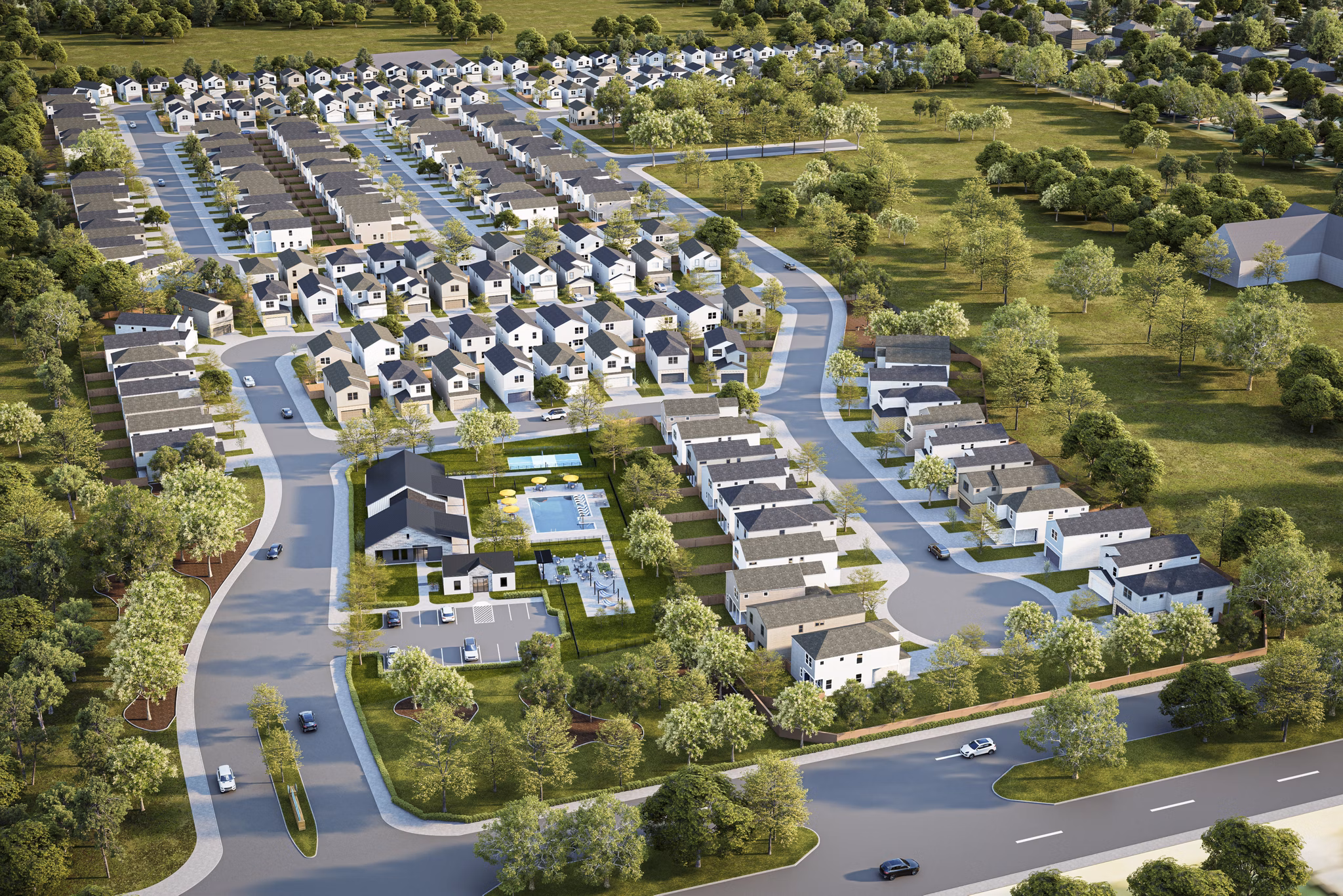 Rendering for Cypress Heights Apartments