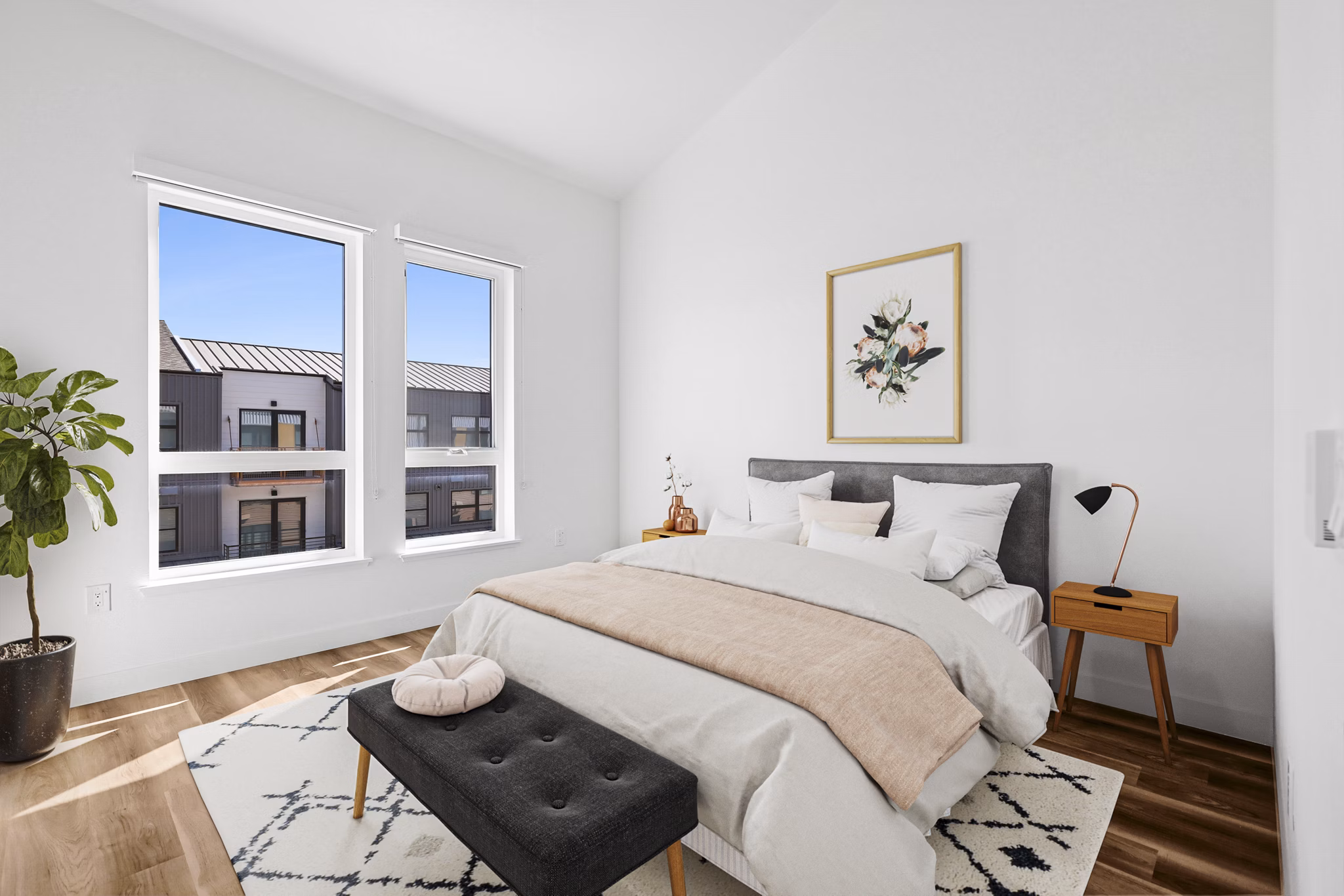 Bedroom at Delaware Apartments