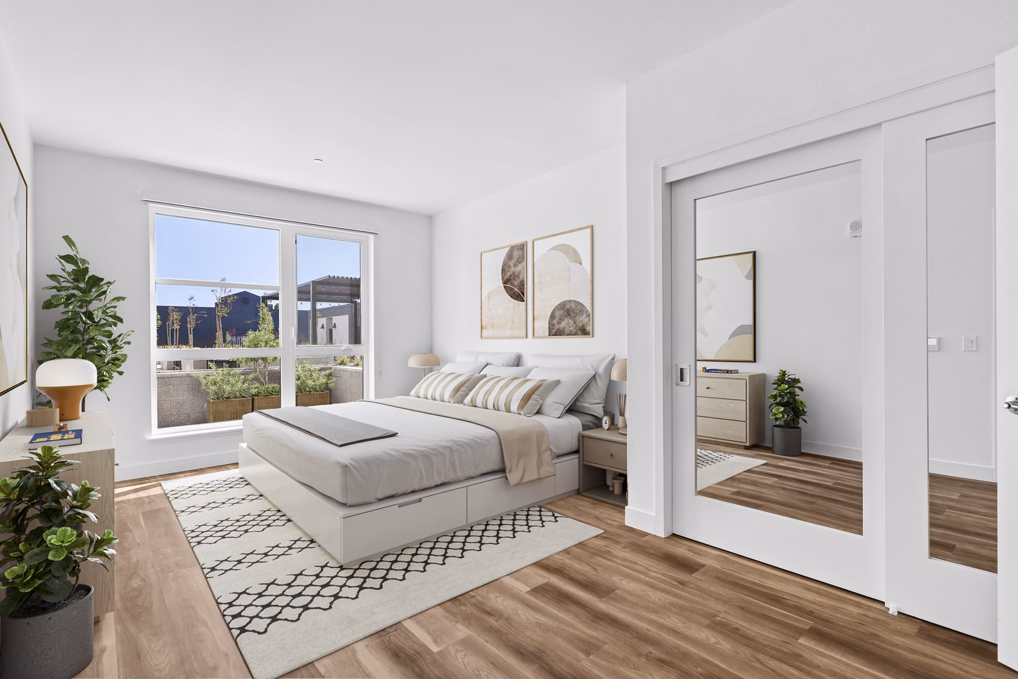 Bedroom at Delaware Apartments