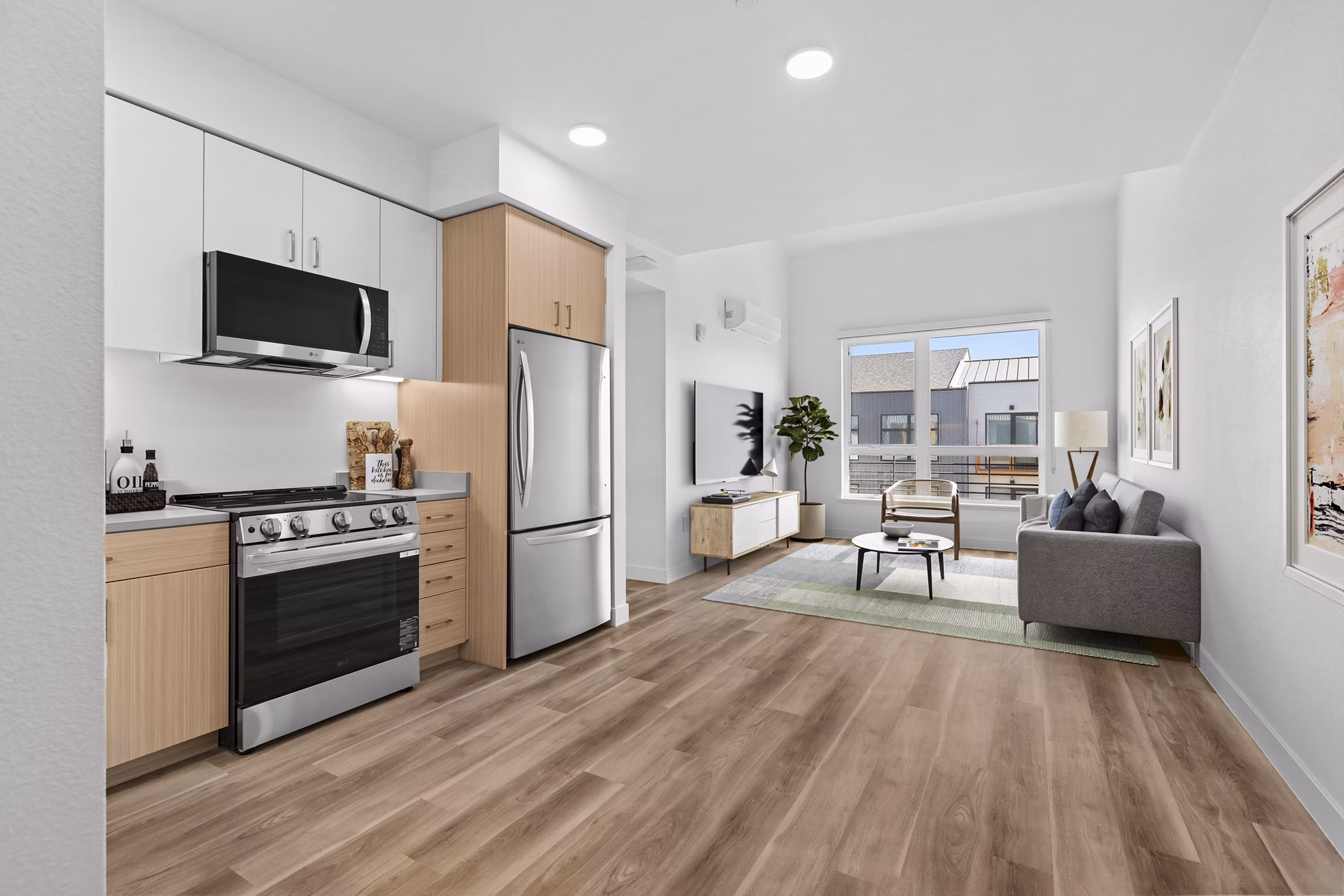 Kitchen at Delaware Apartments