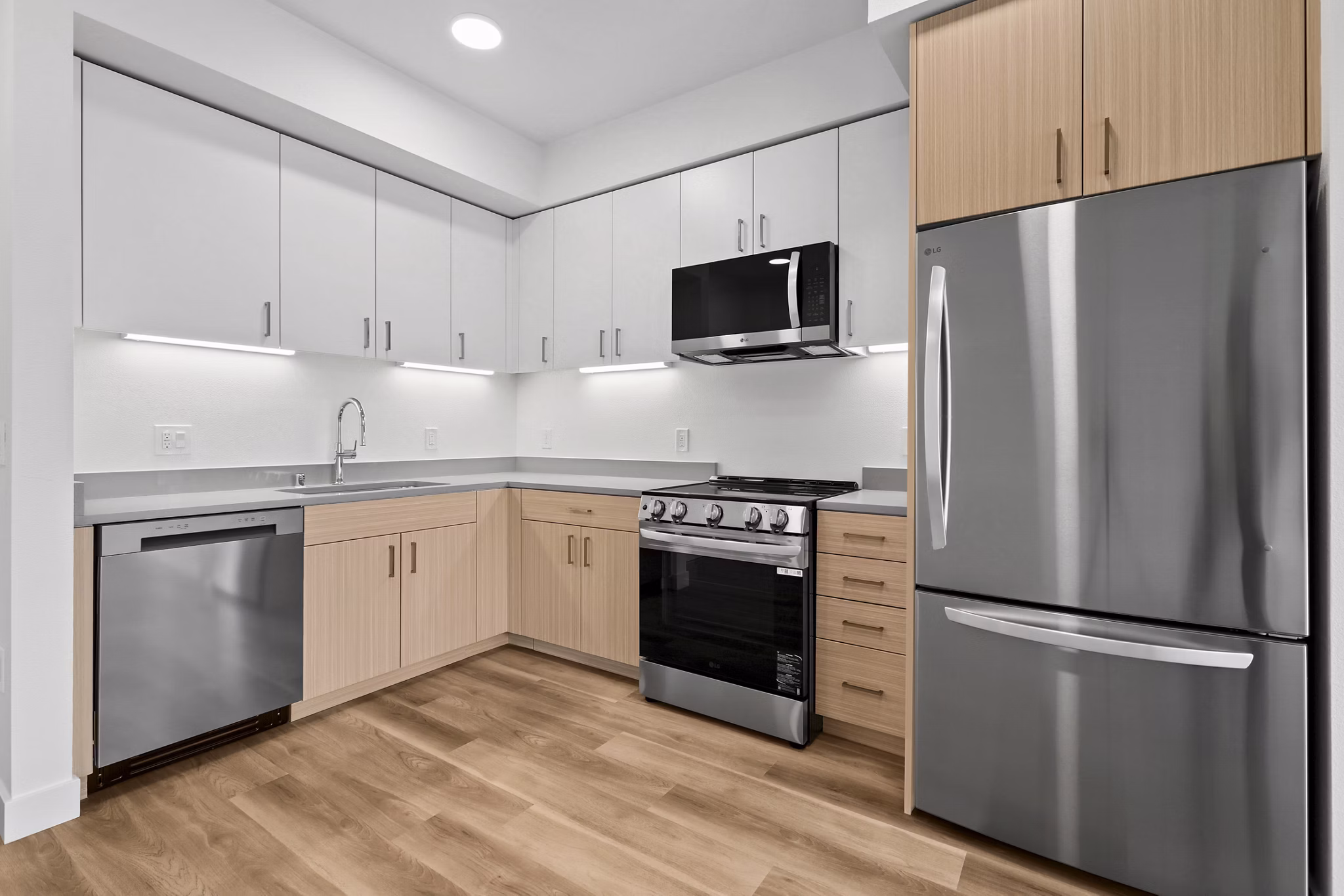 Kitchen at Delaware Apartments