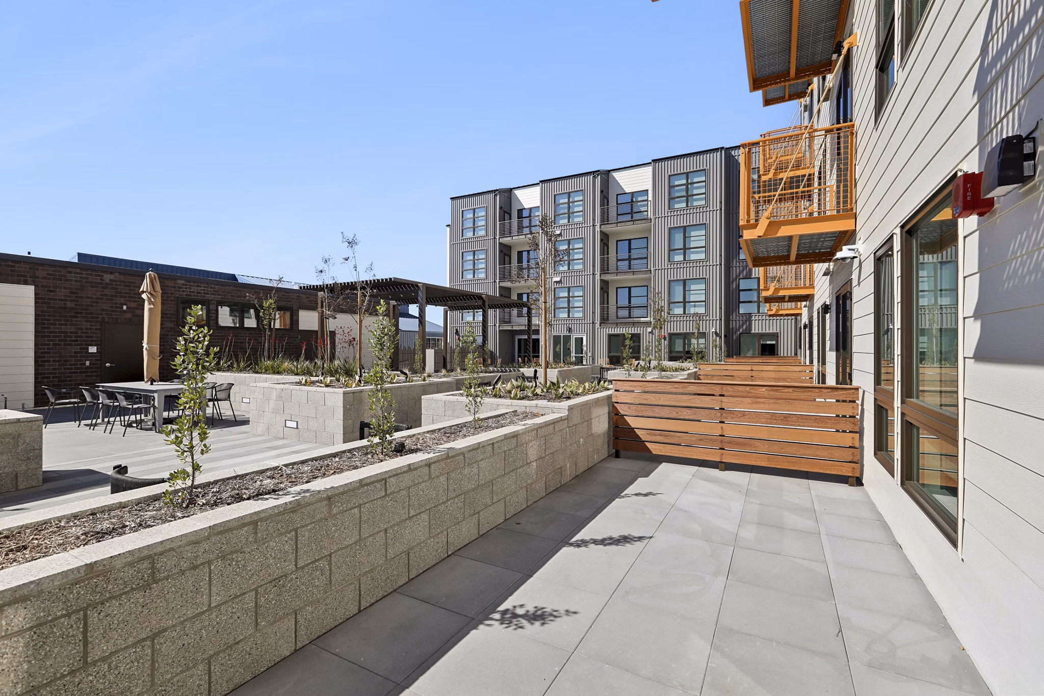 Patio at Delaware Apartments