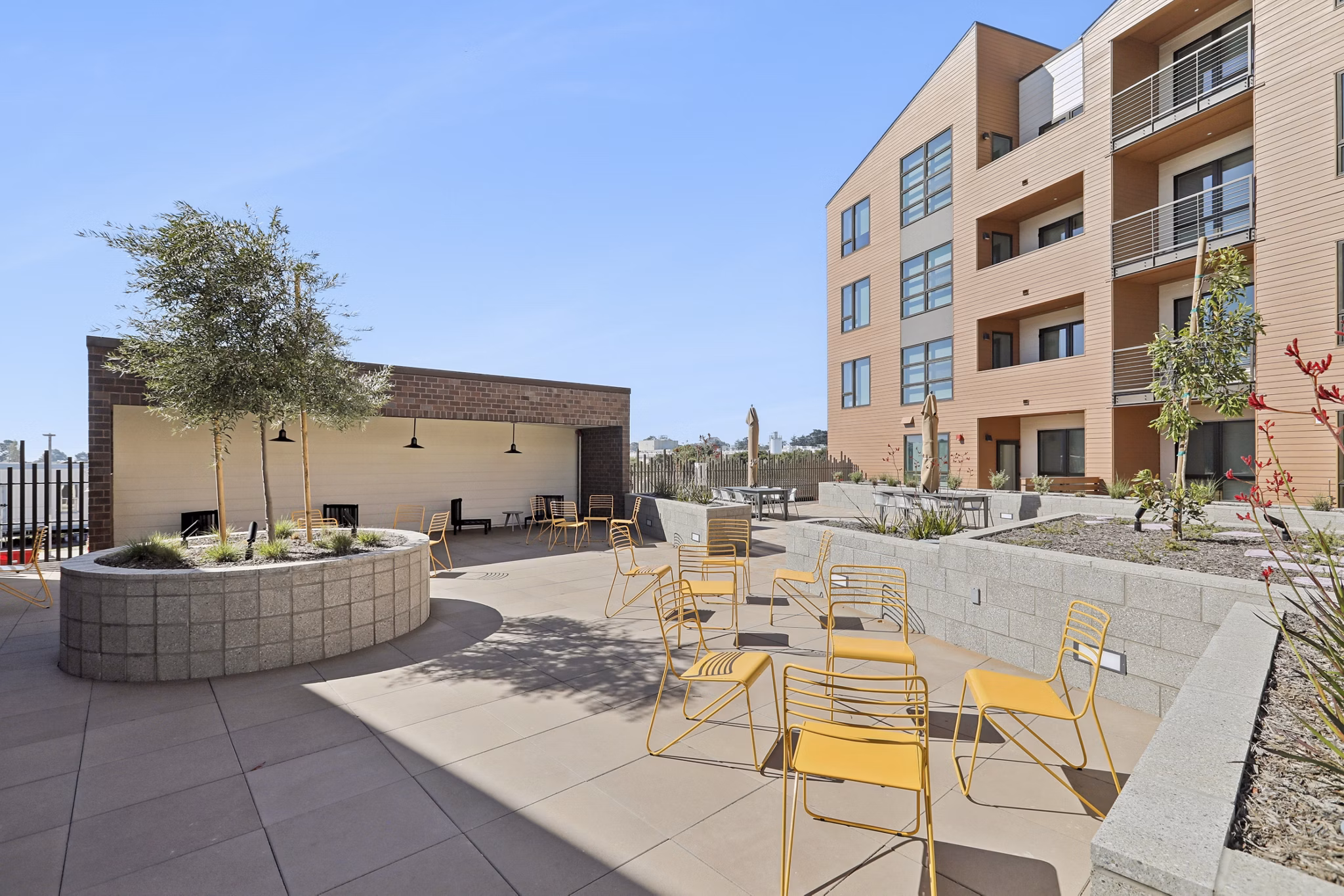 Patio at Delaware Apartments