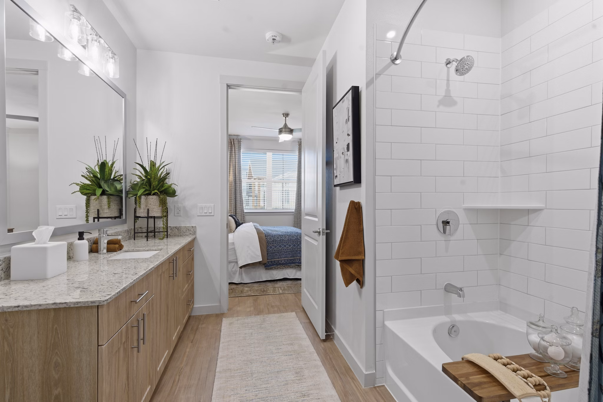 bathroom at The Breckyn Apartments 