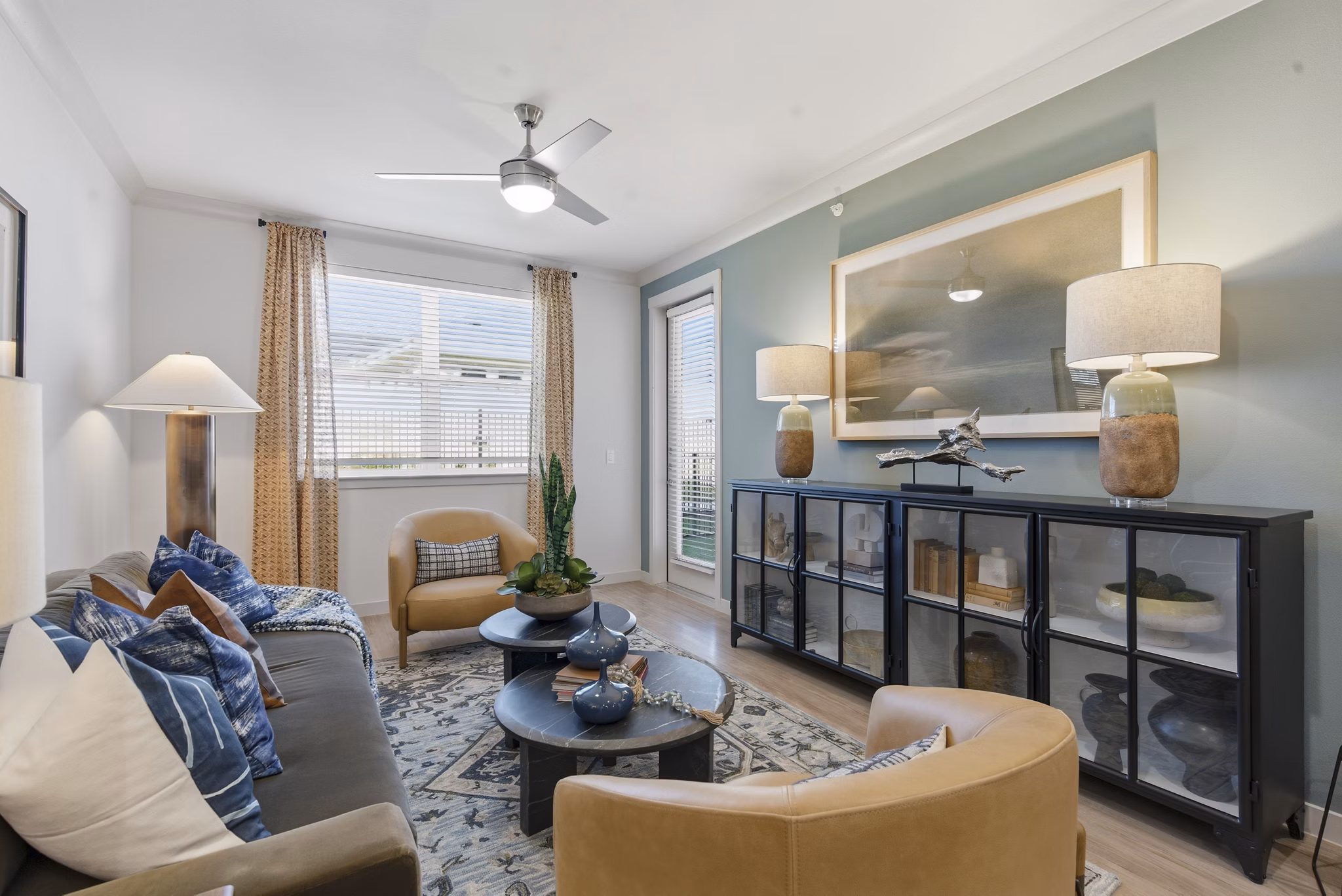 living room at The Breckyn Apartments 
