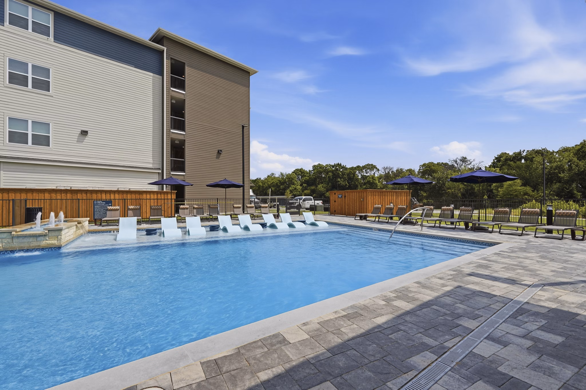 Pool at The Breckyn Apartments