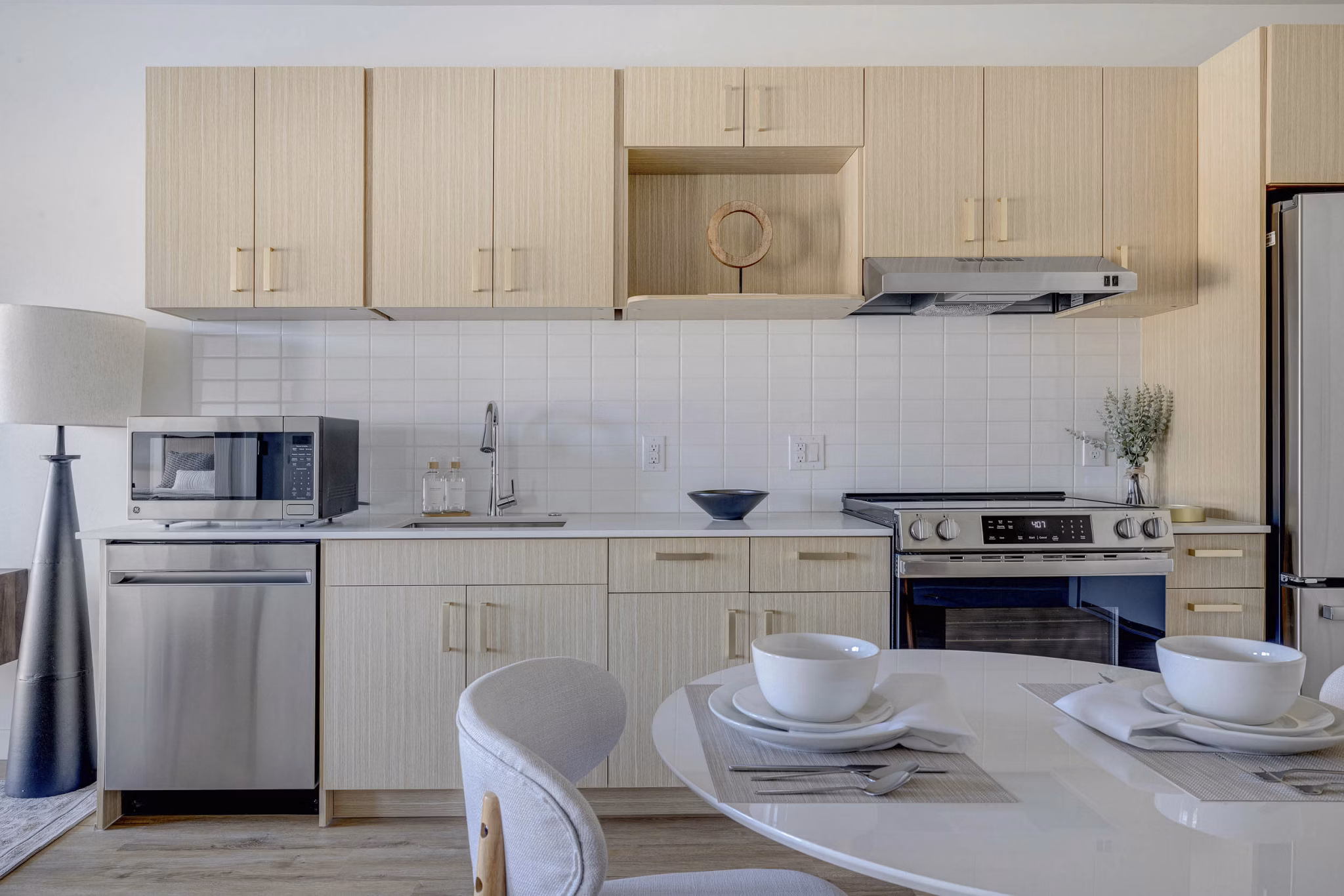 kitchen at 330 Belhaven Apartments 