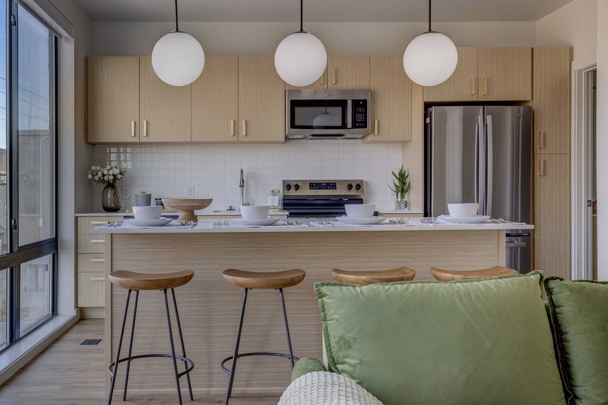 kitchen at 330 Belhaven Apartments 