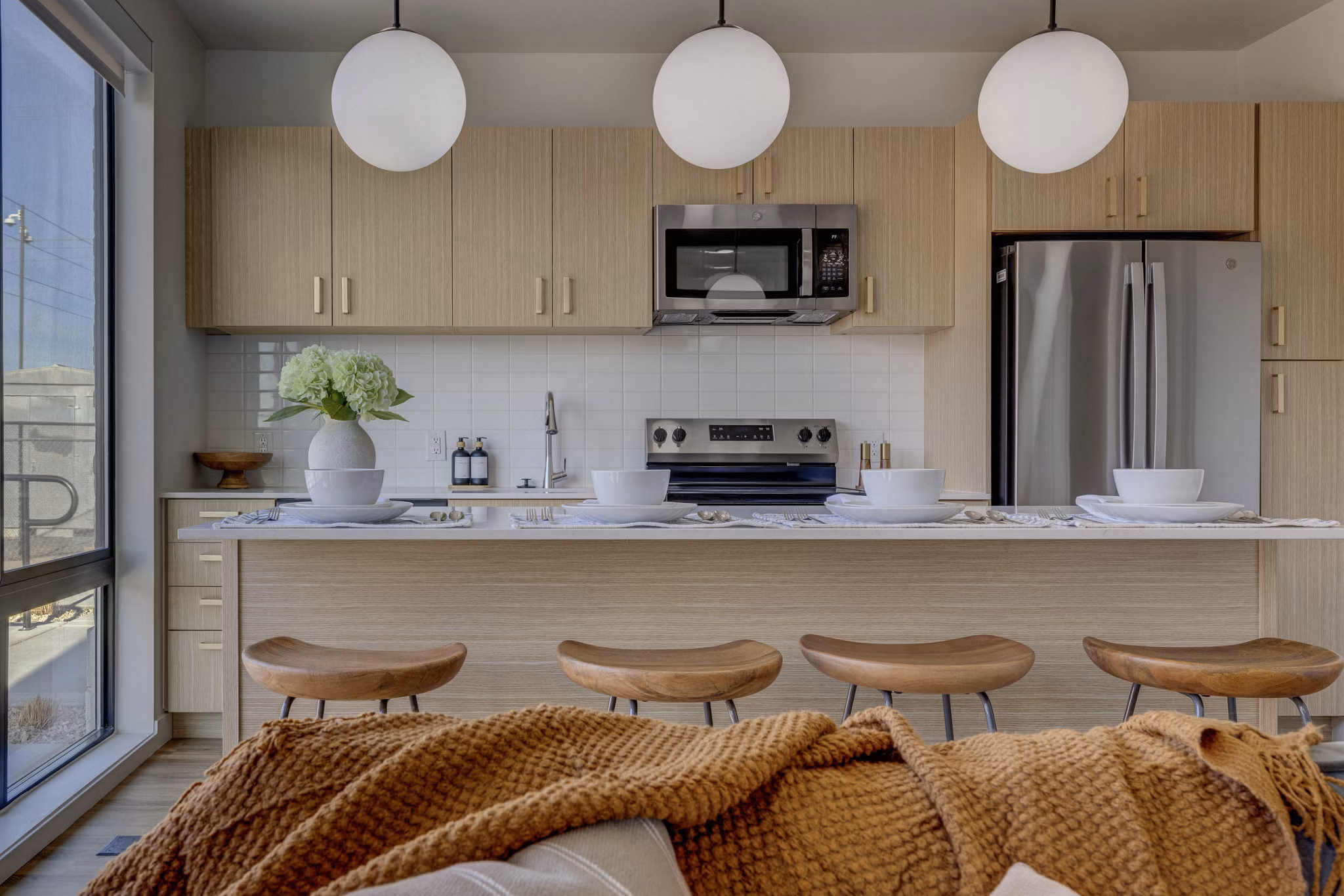 kitchen at 330 Belhaven Apartments 