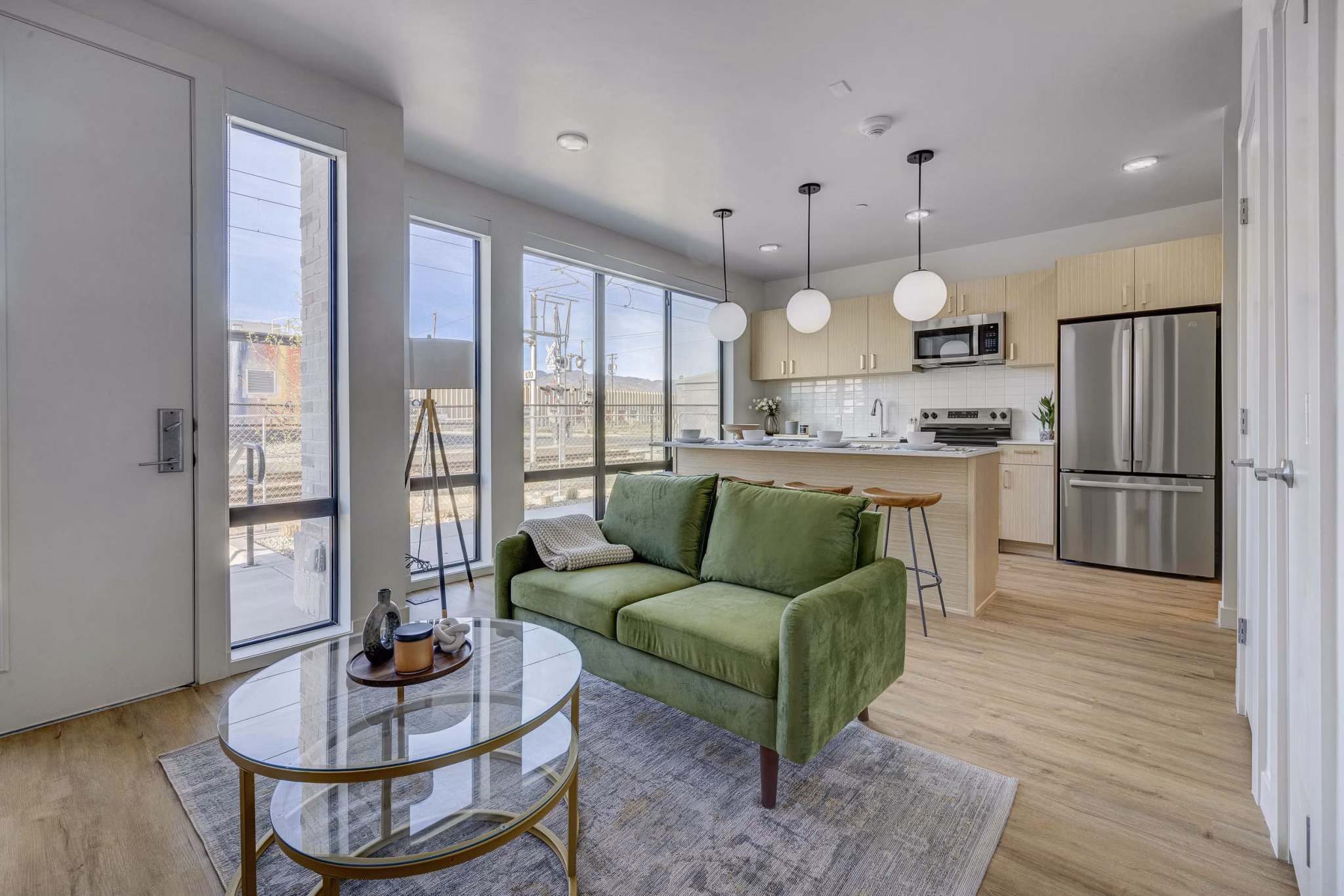 living room at 330 Belhaven Apartments 