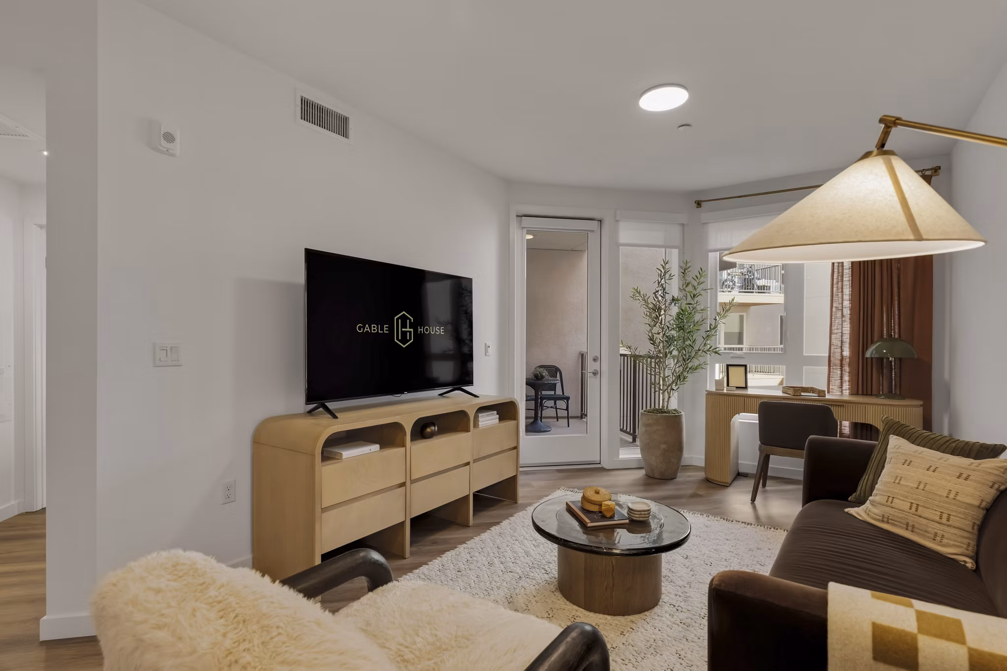 Living Room at Gable House Apartments