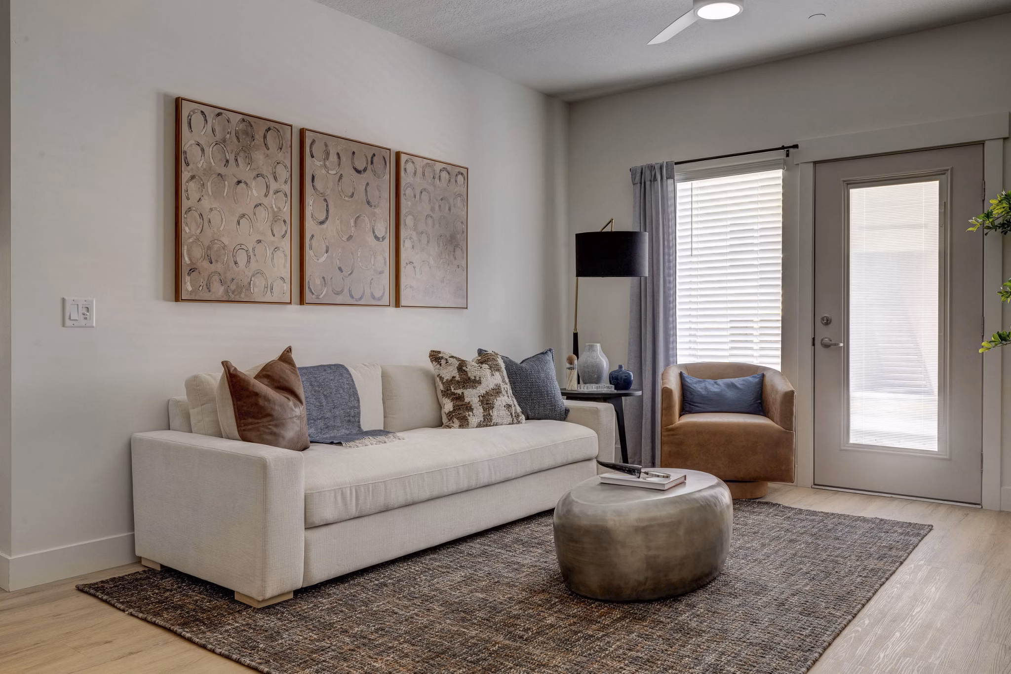 Living Room at The Everly Apartments