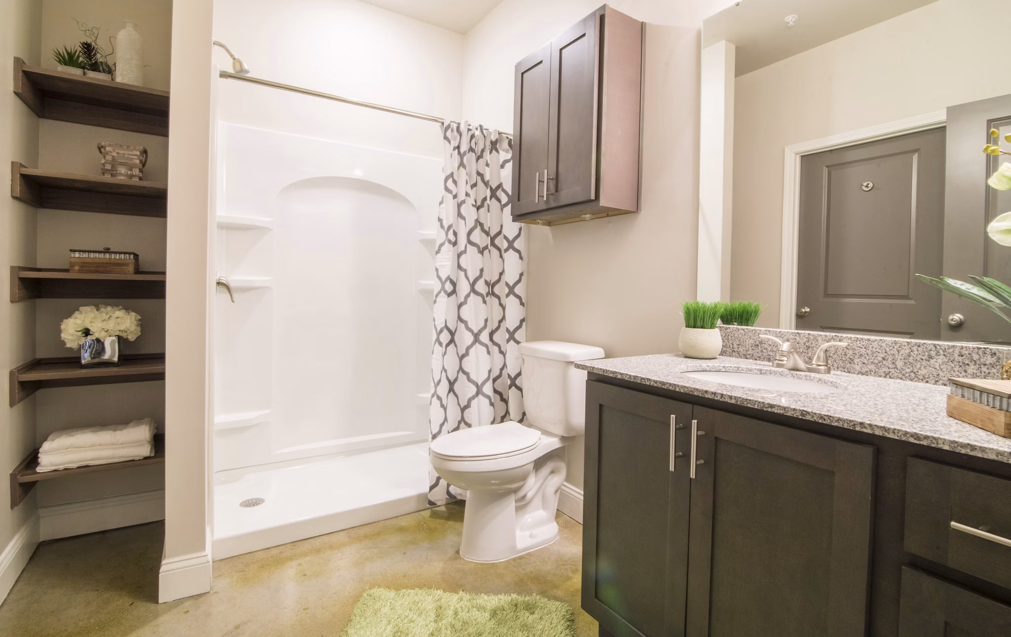 bathroom at SeaPath on 67th Apartments