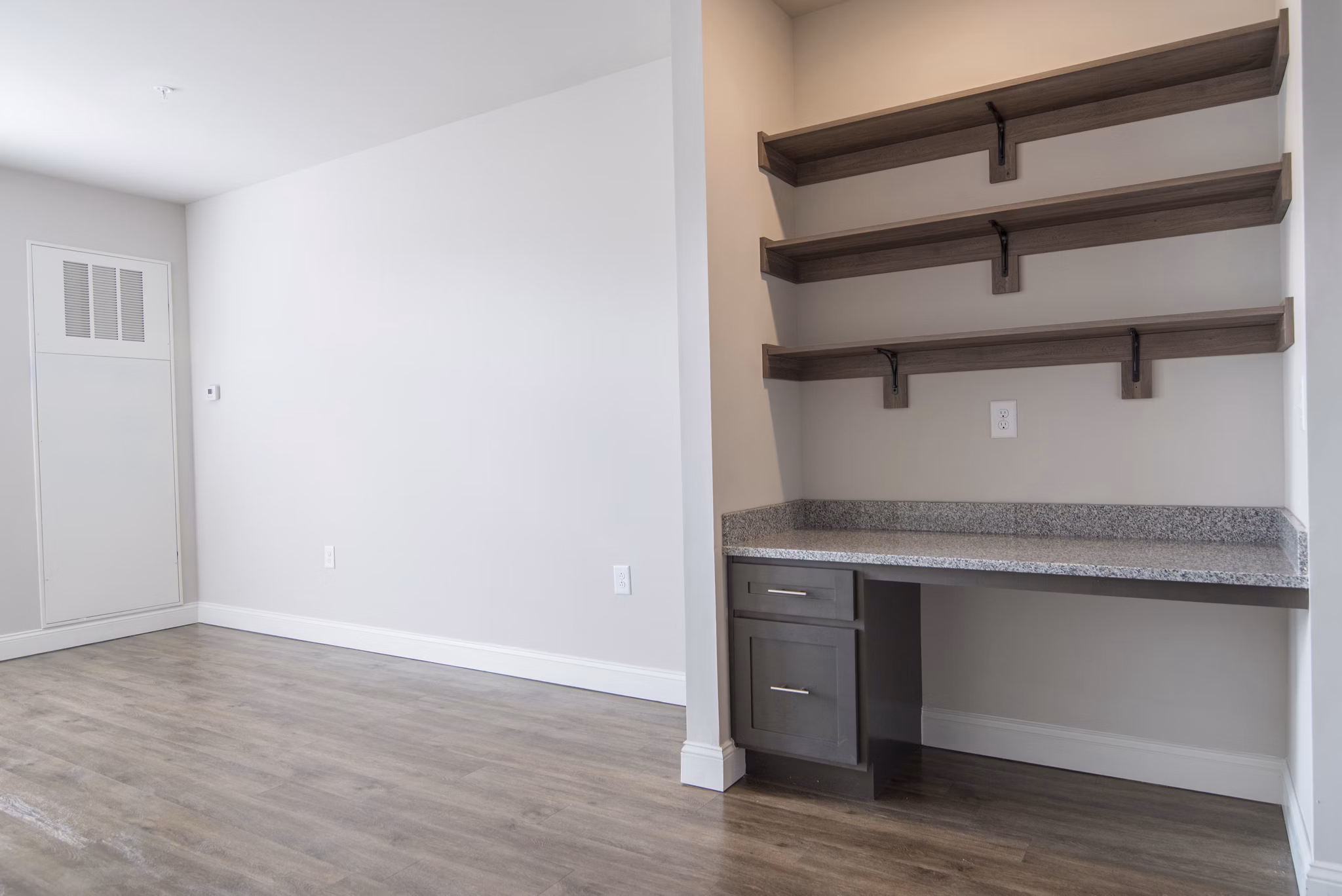 living room at SeaPath on 67th Apartments