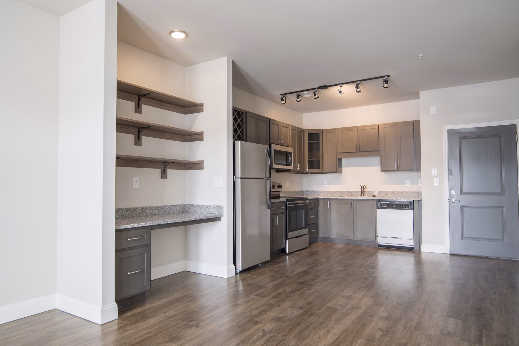 living room at SeaPath on 67th Apartments