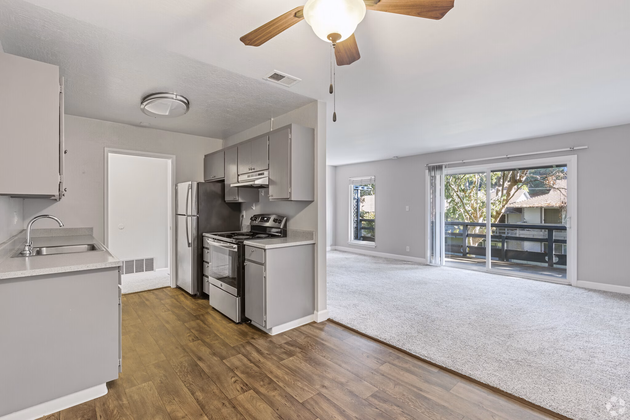 kitchen at Hillside Garden Apartments