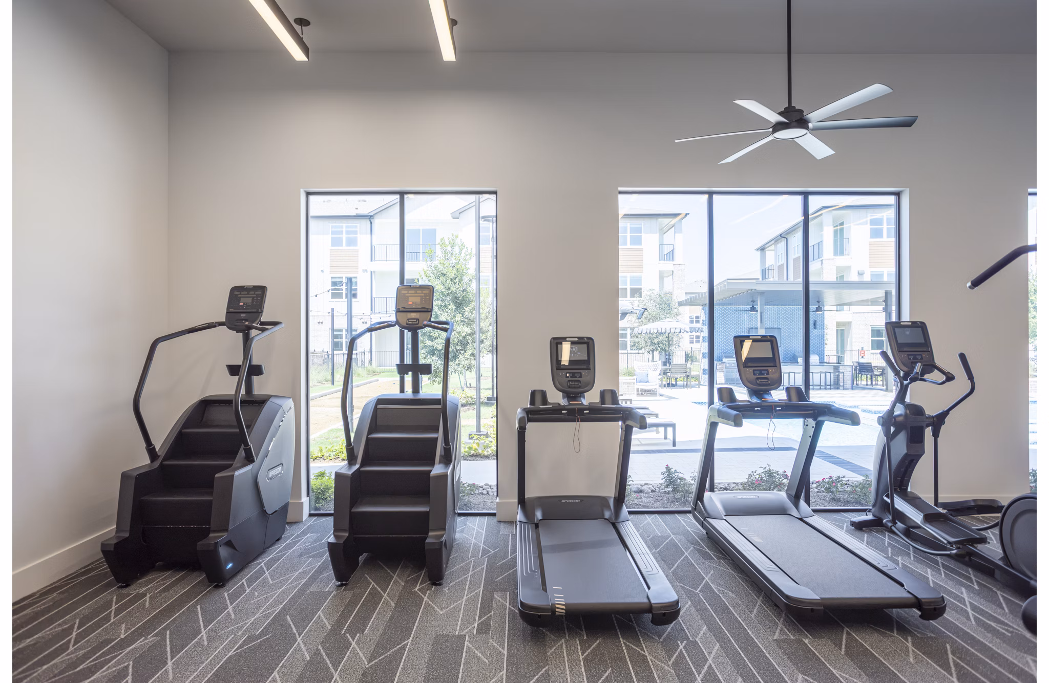fitness center at Broadstone Creekside Apartments