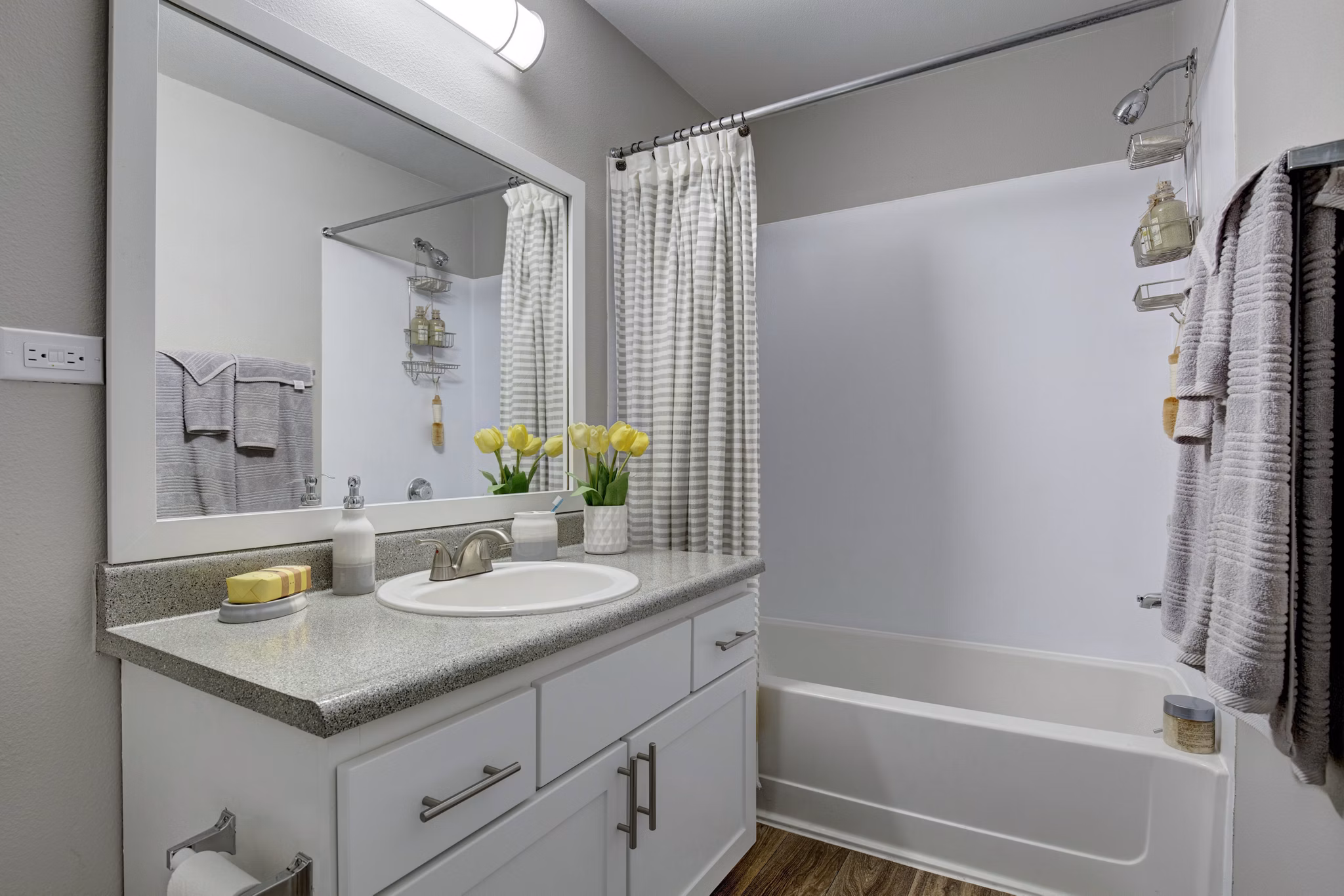bathroom at Beaumont Grand Apartment Homes Apartments 