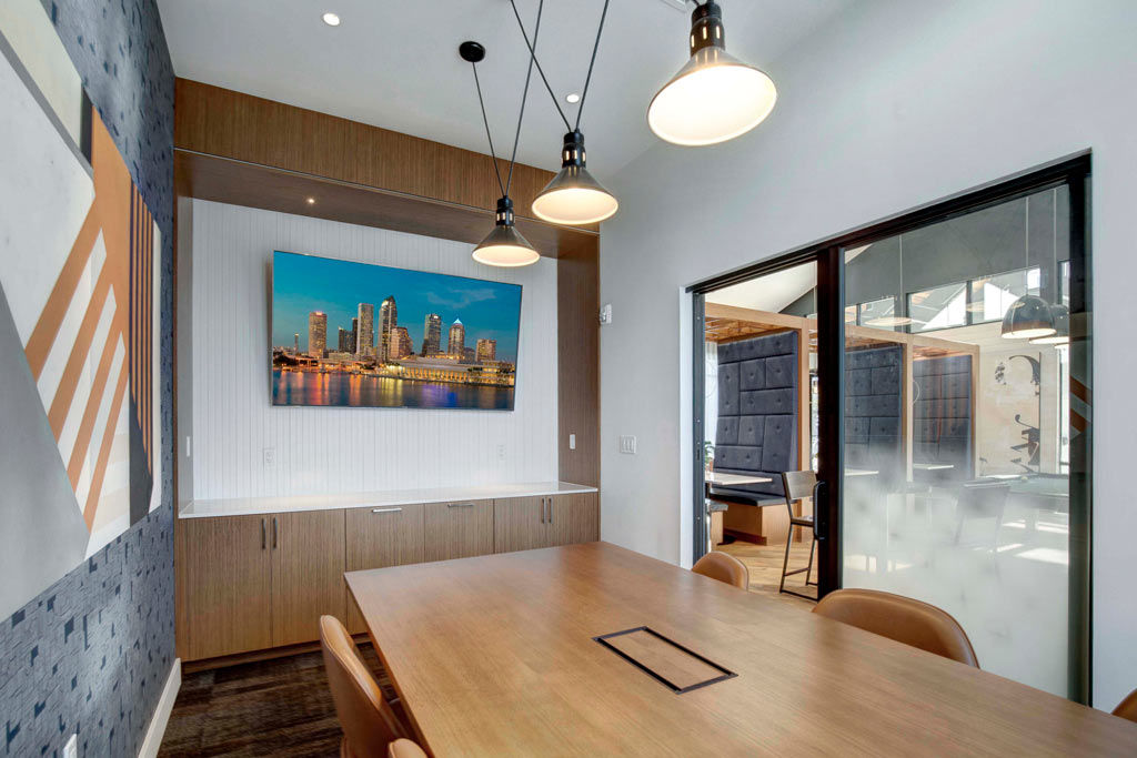 Work space at Martingale Apartments