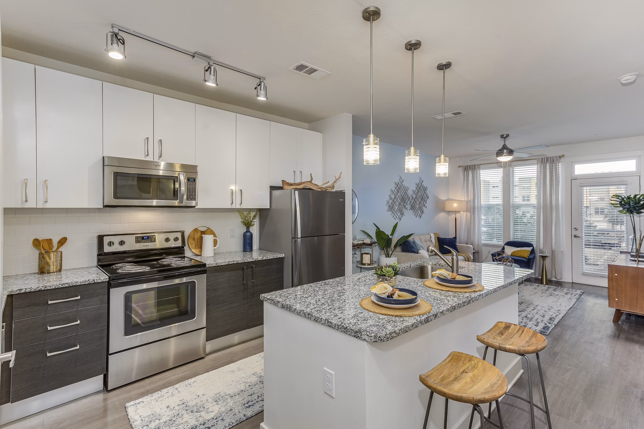 kitchen at Brooklyn Riverside Apartments