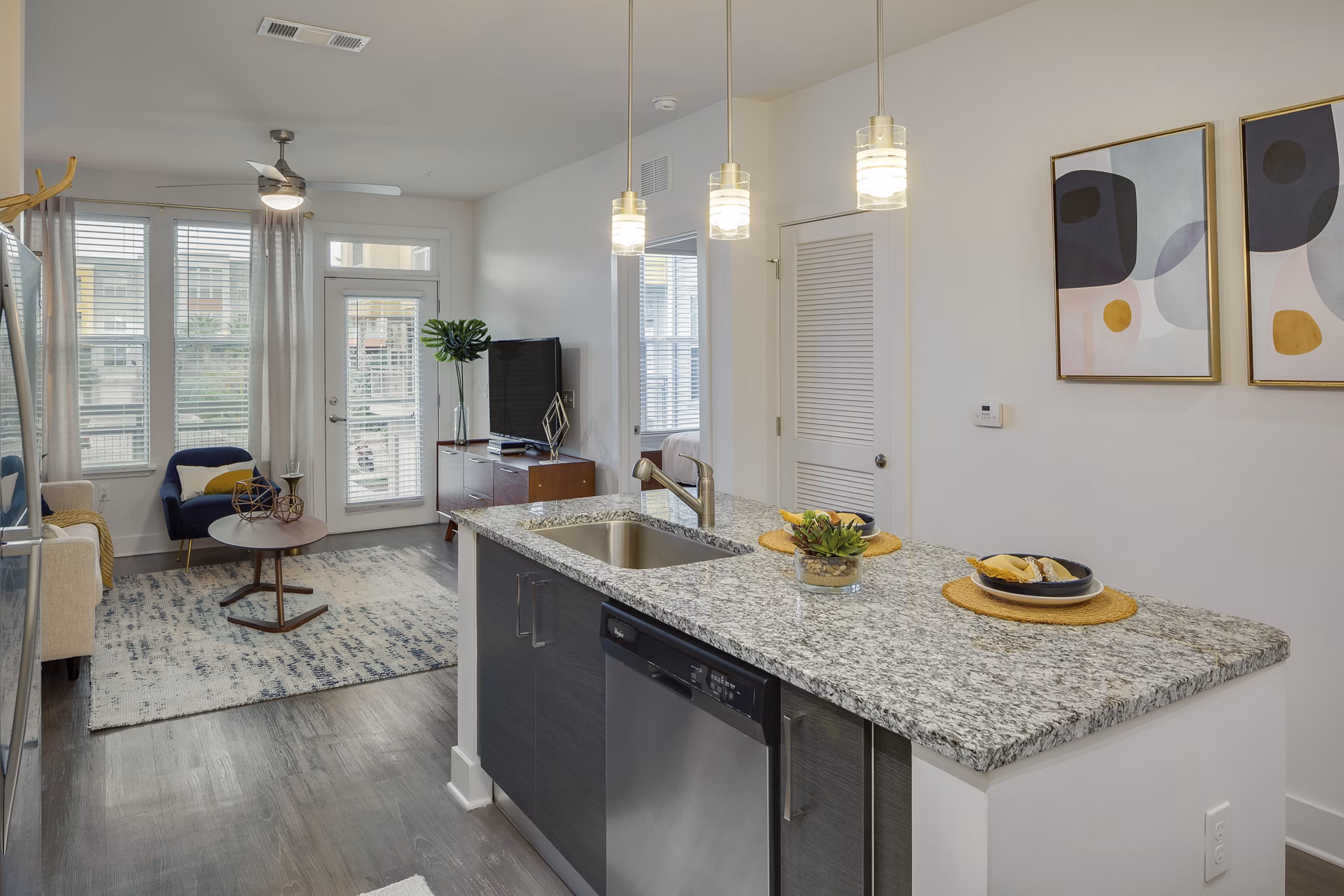 kitchen at Brooklyn Riverside Apartments