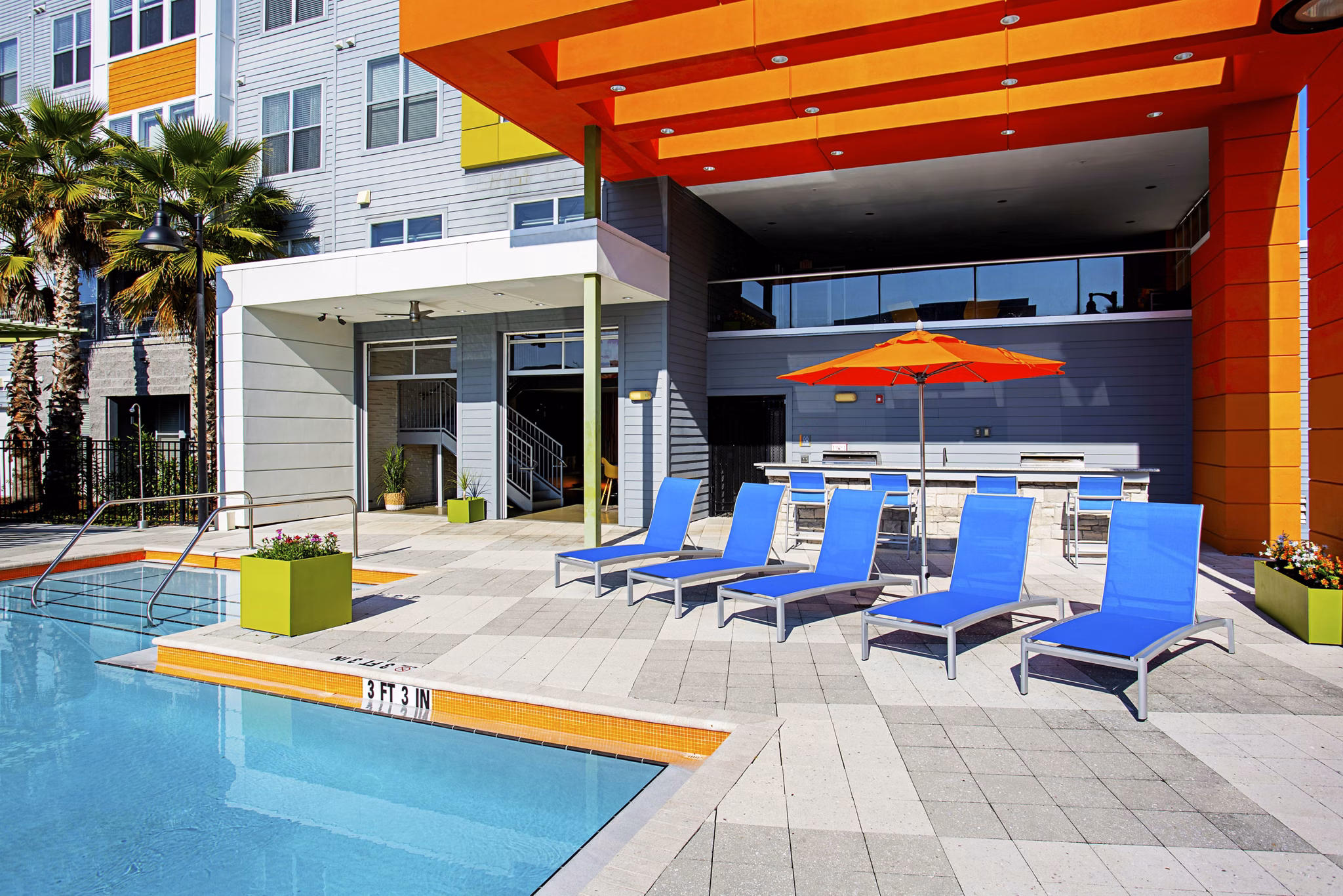 pool at Brooklyn Riverside Apartments