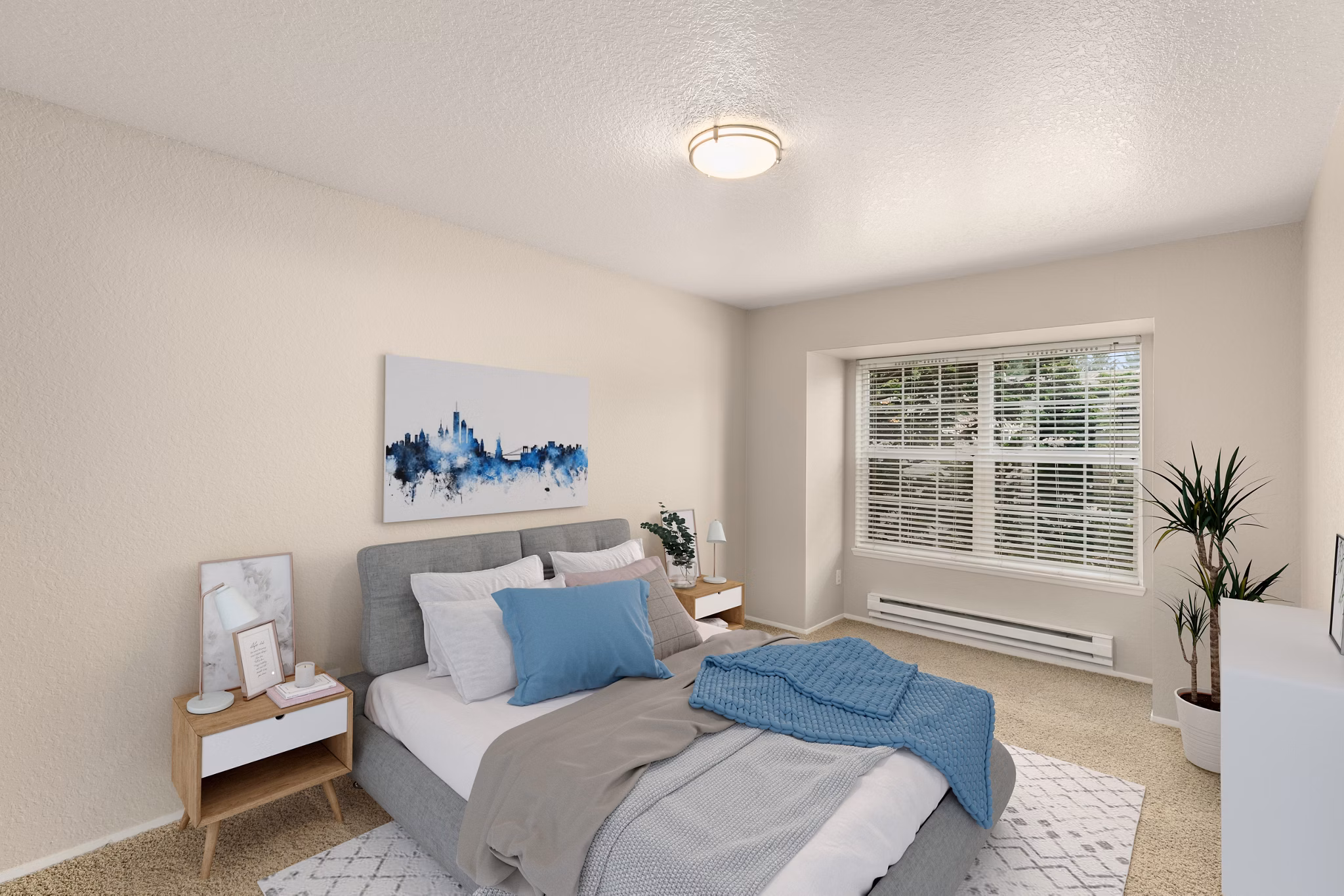 Bedroom at Carriage Park Apartments