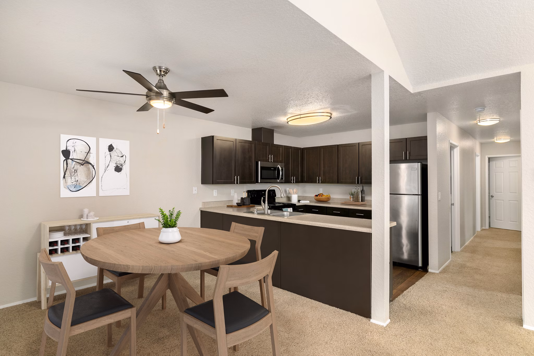 Dining Room at Carriage Park Apartments