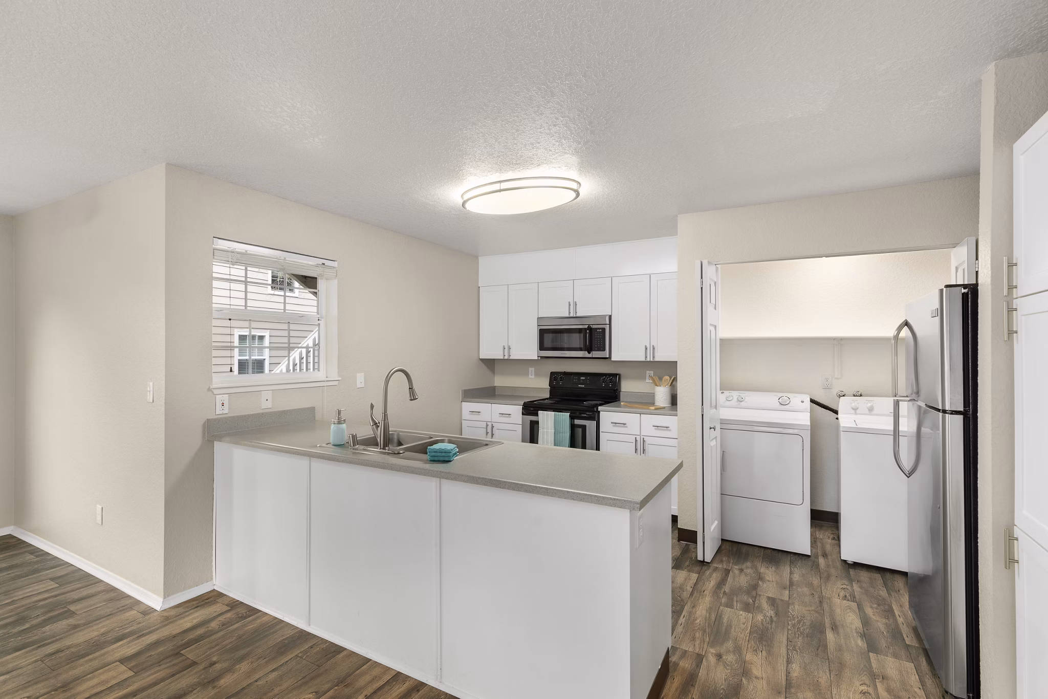 Kitchen at Carriage Park Apartments