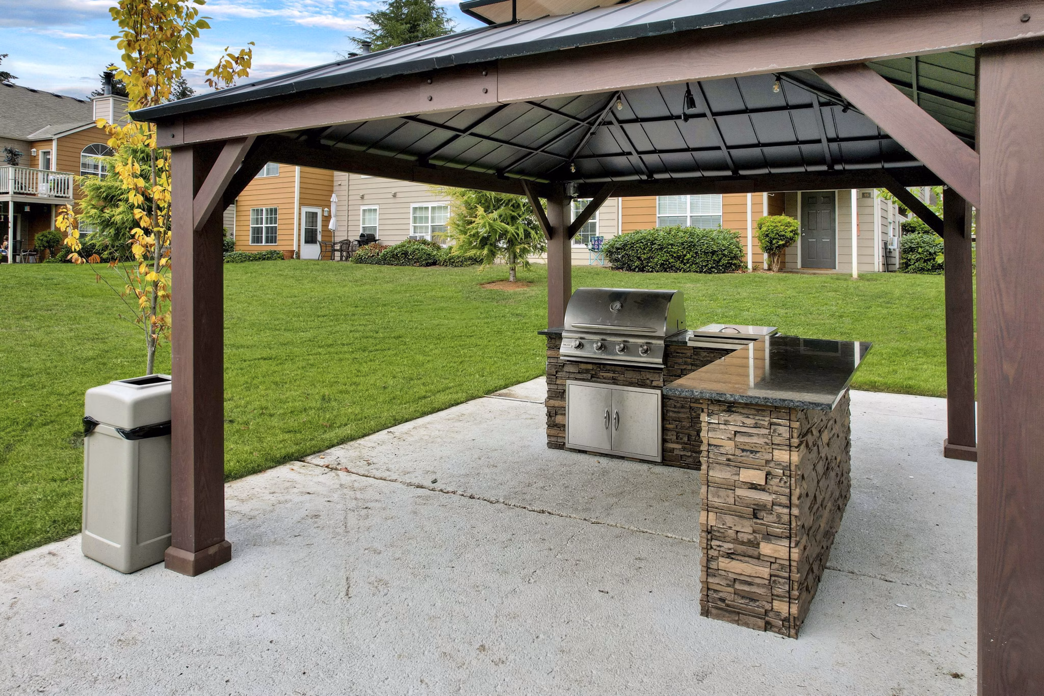 Patio at Carriage Park Apartments